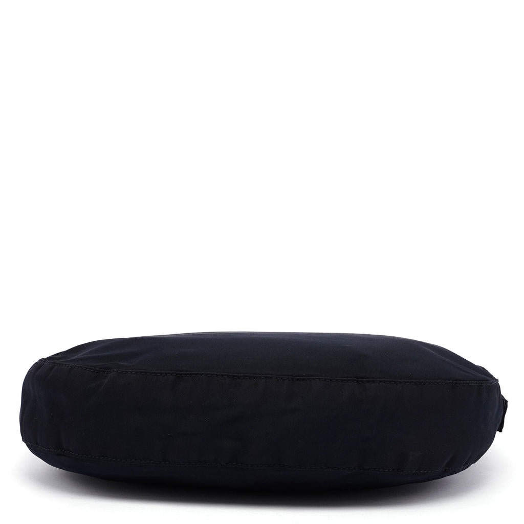 Navy Tessuto Plastic Shoulder Bag