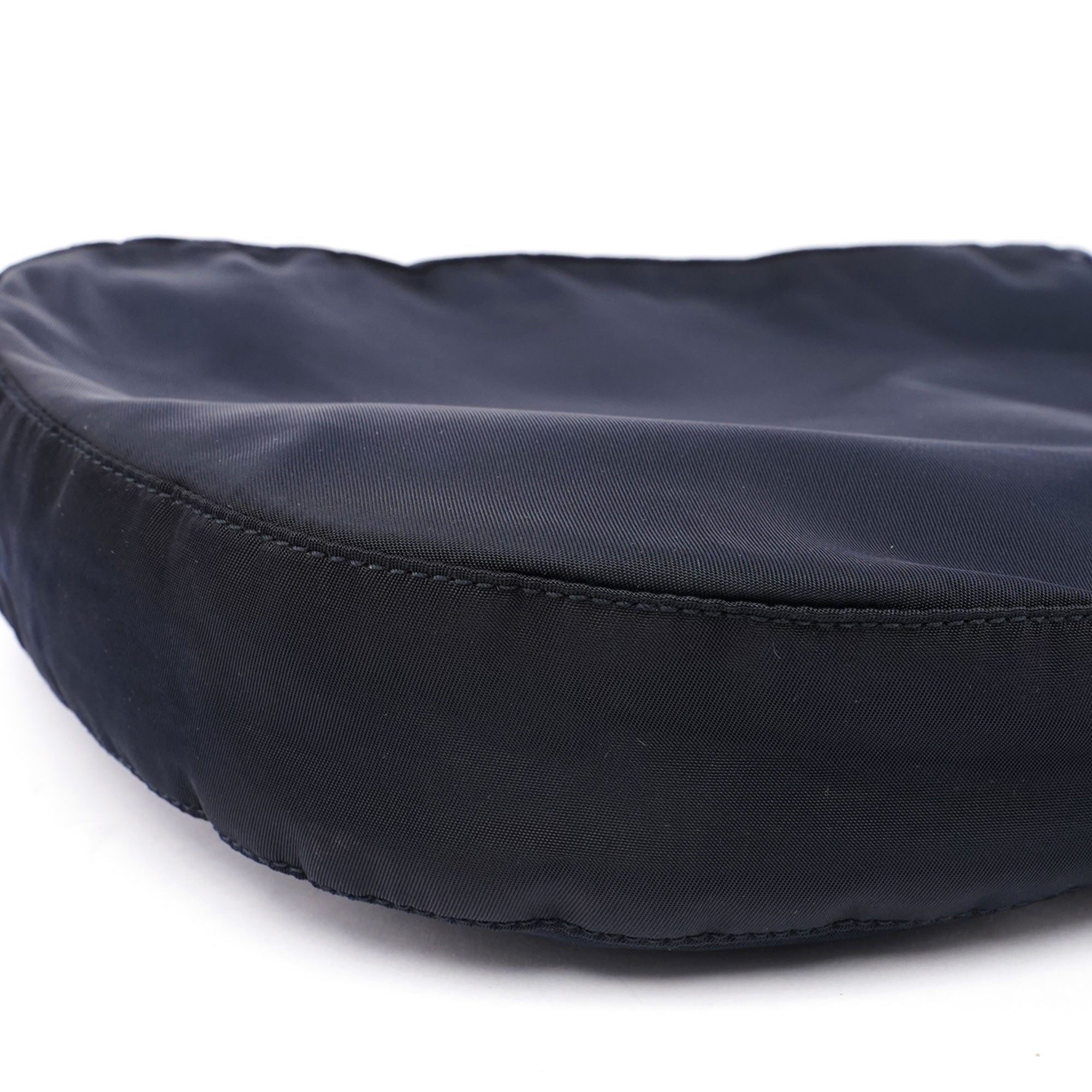 Navy Tessuto Plastic Shoulder Bag