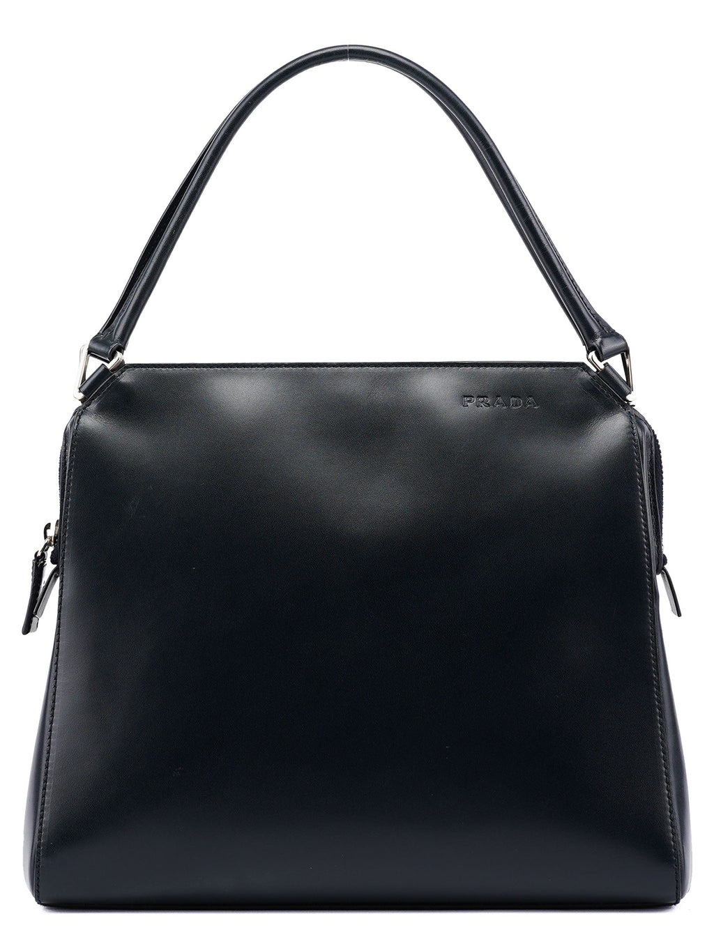 Navy Vitello Chic Shoulder Bag