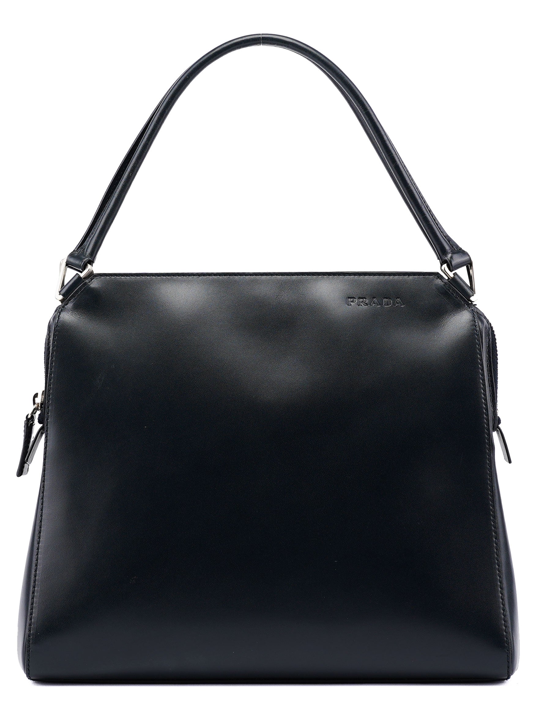 Navy Vitello Chic Shoulder Bag