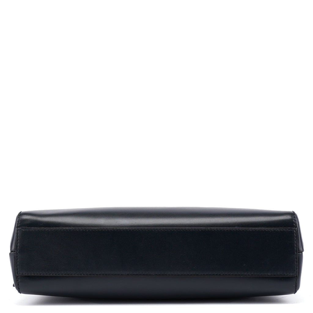 Navy Vitello Chic Shoulder Bag