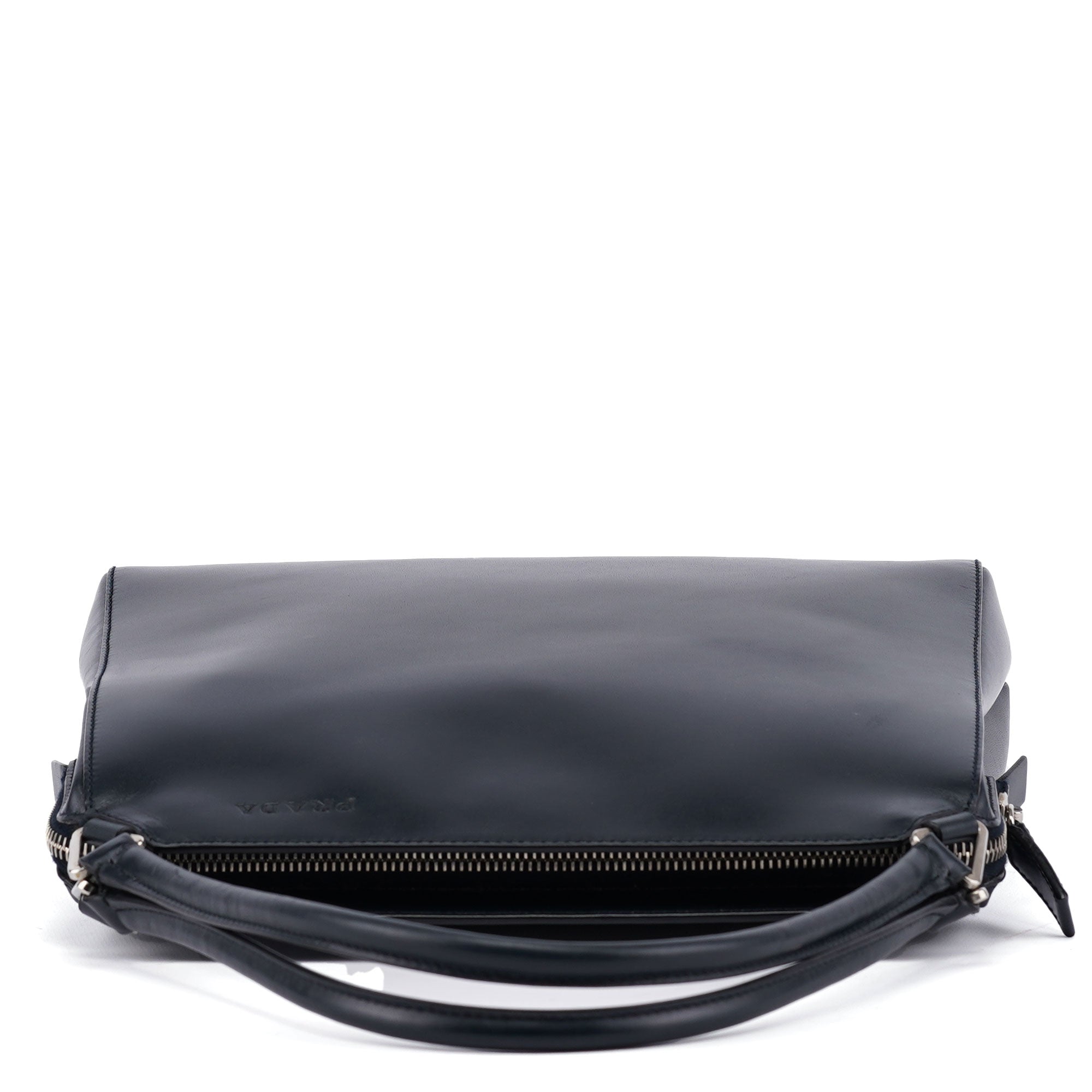 Navy Vitello Chic Shoulder Bag