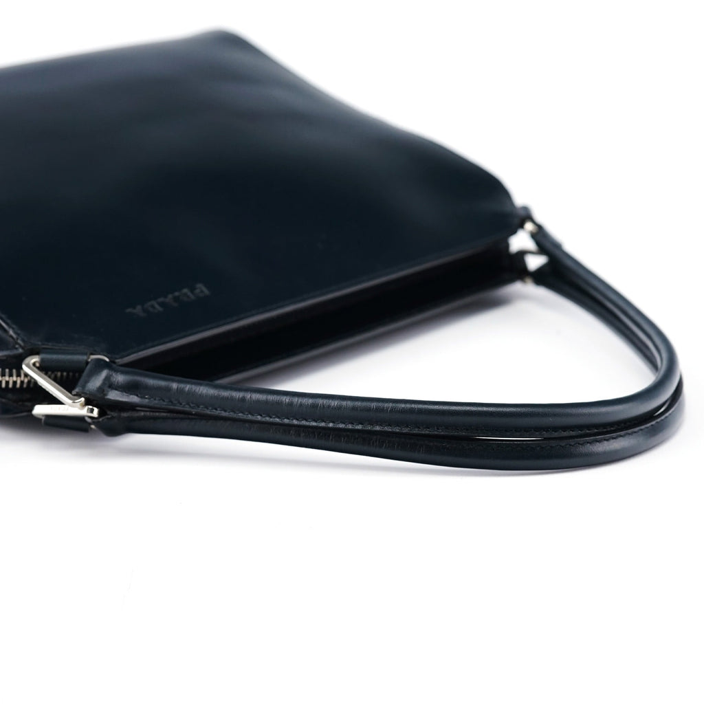 Navy Vitello Chic Shoulder Bag