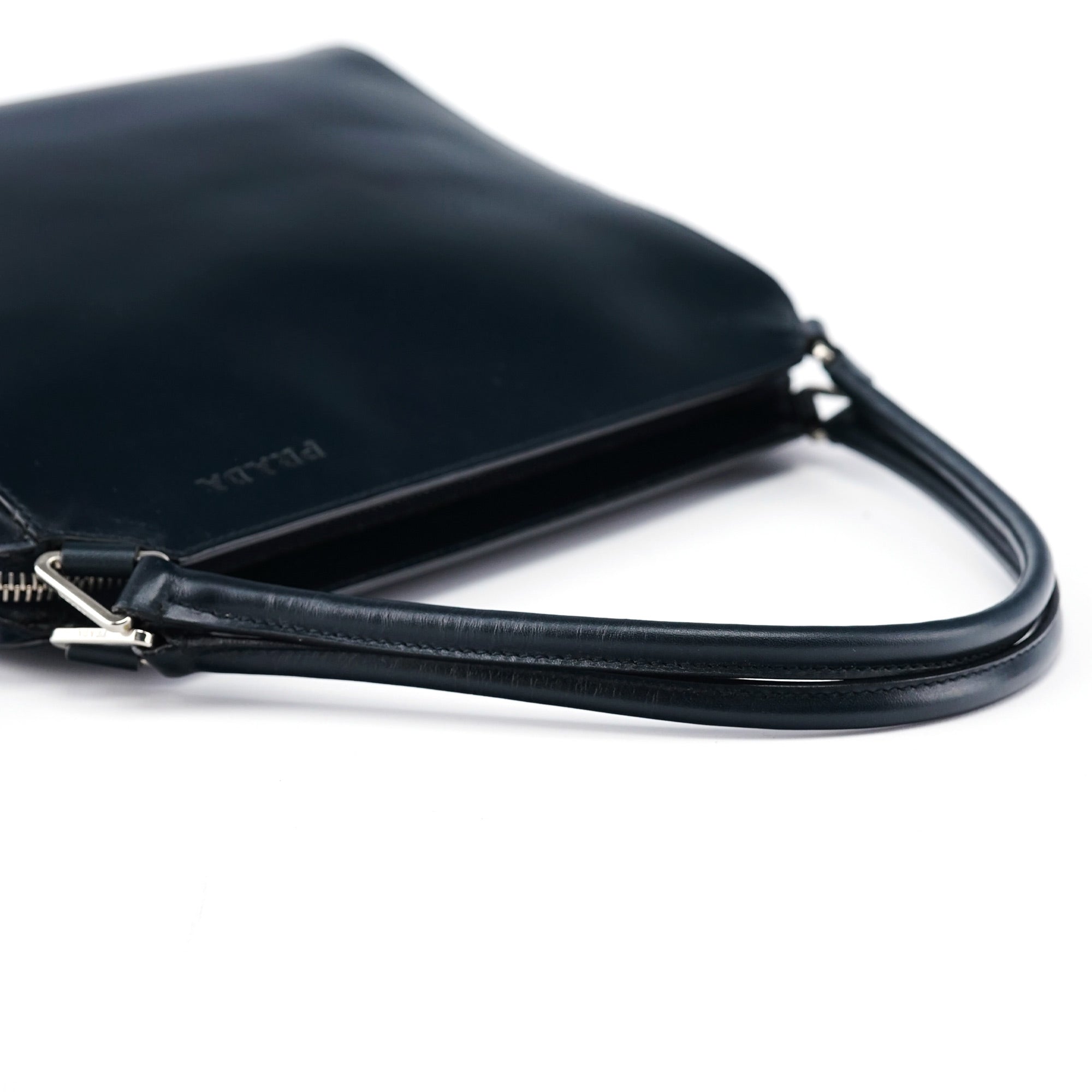 Navy Vitello Chic Shoulder Bag