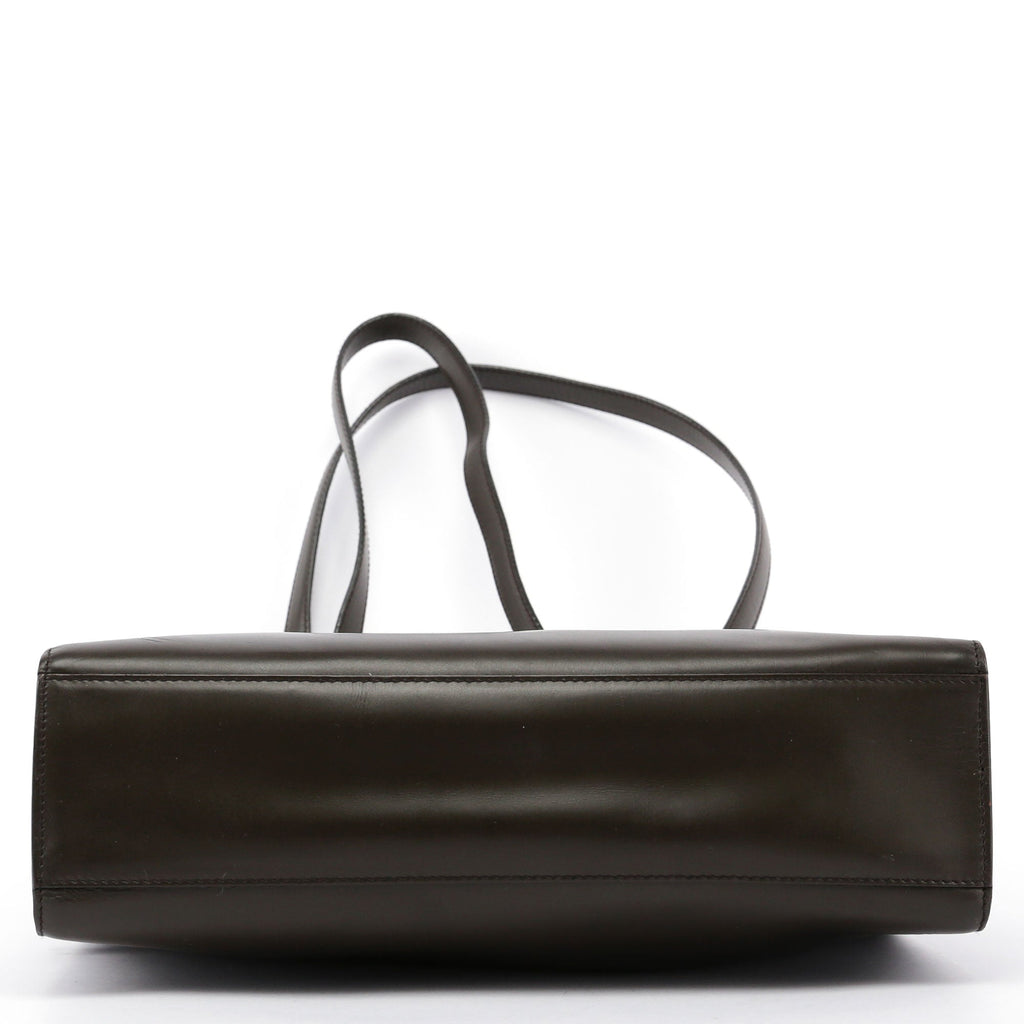 Olive Calfskin Tote Bag