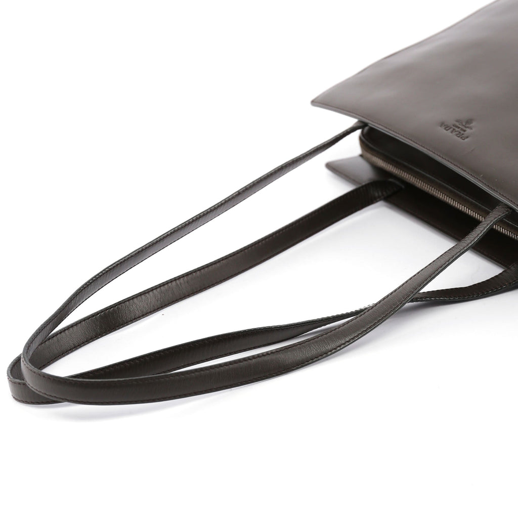 Olive Calfskin Tote Bag