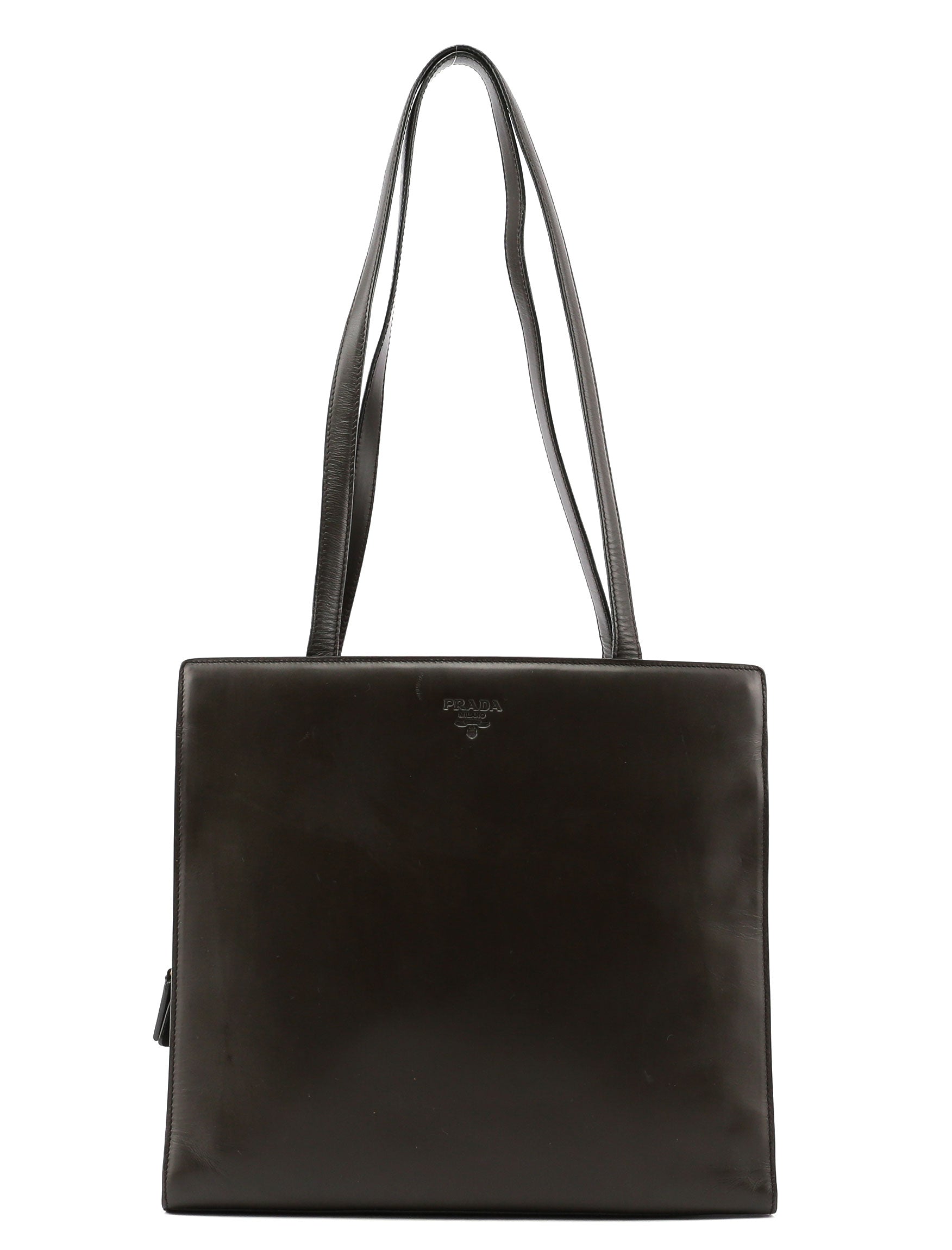 Olive Calfskin Tote Bag