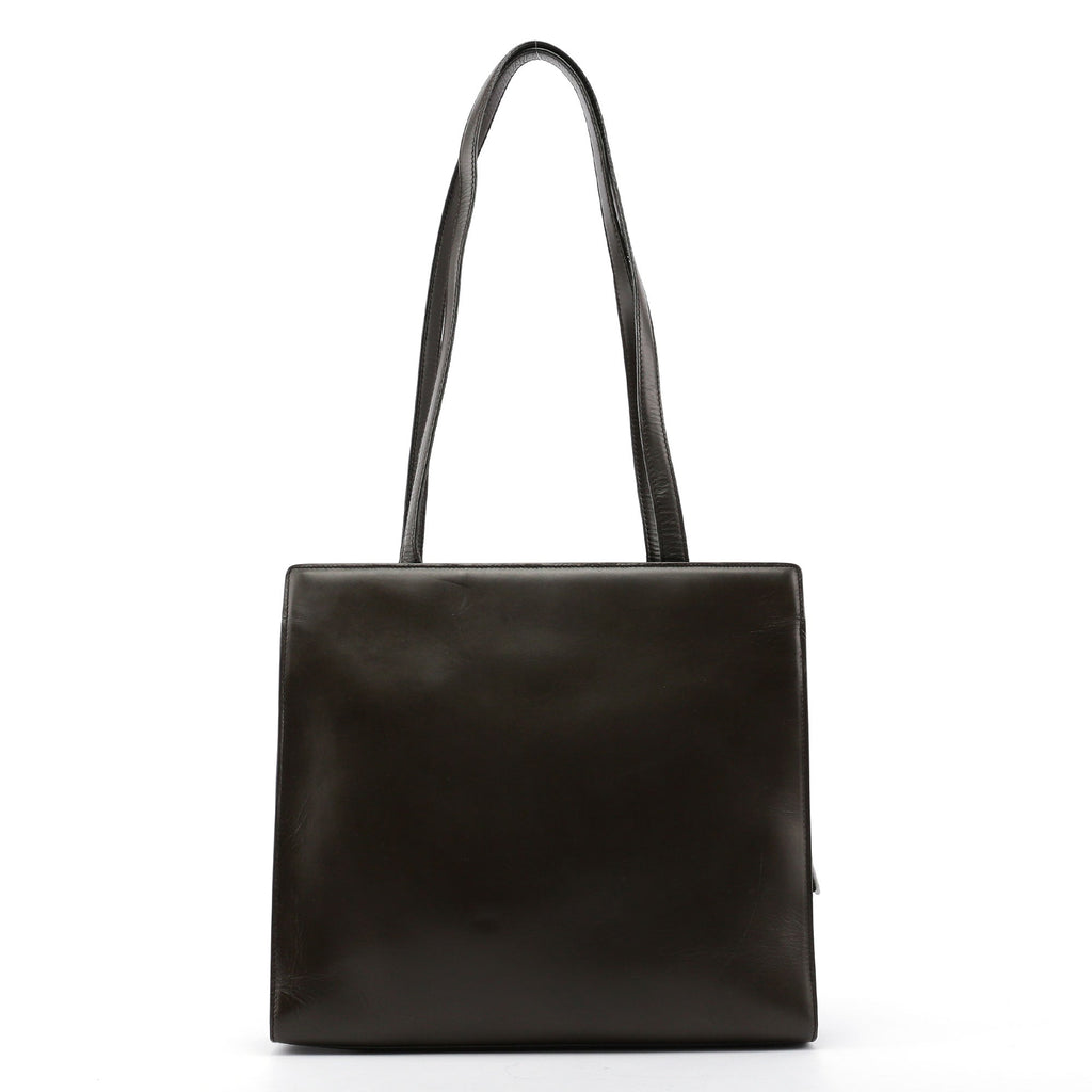 Olive Calfskin Tote Bag