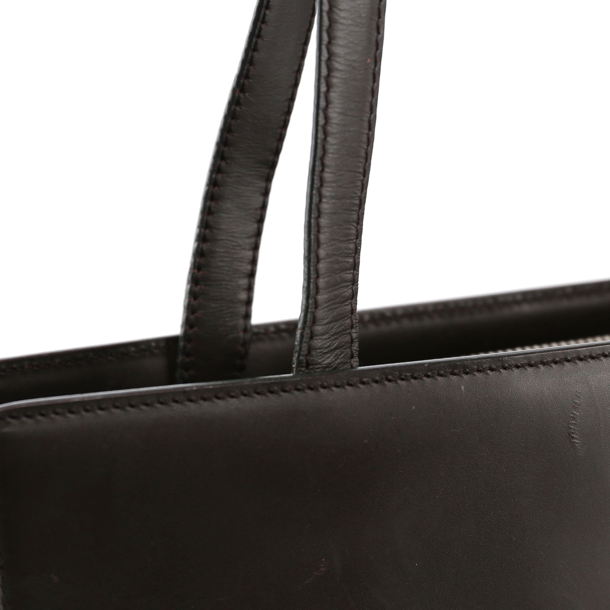 Olive Calfskin Tote Bag