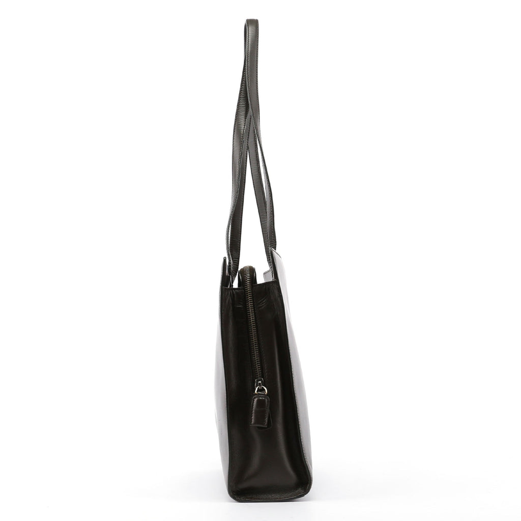 Olive Calfskin Tote Bag