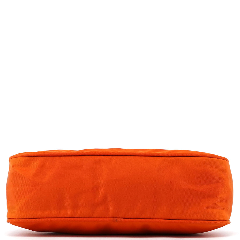 Orange Tessuto Mini Hobo Bag