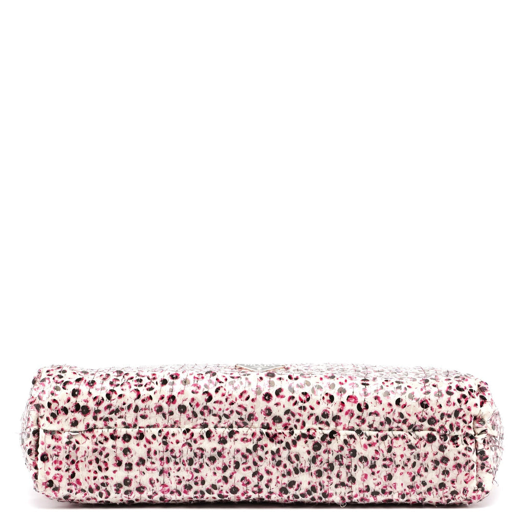 Pink Silk Sequin Chain Bag