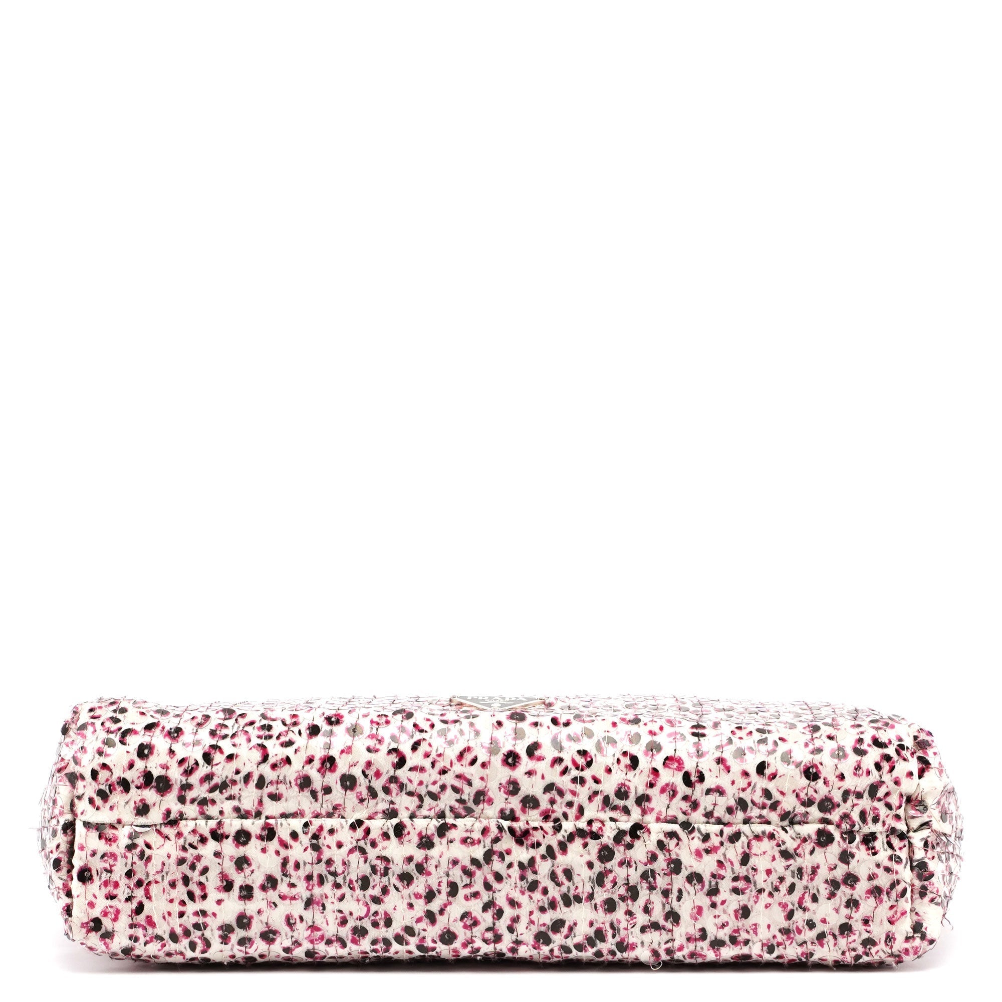 Pink Silk Sequin Chain Bag
