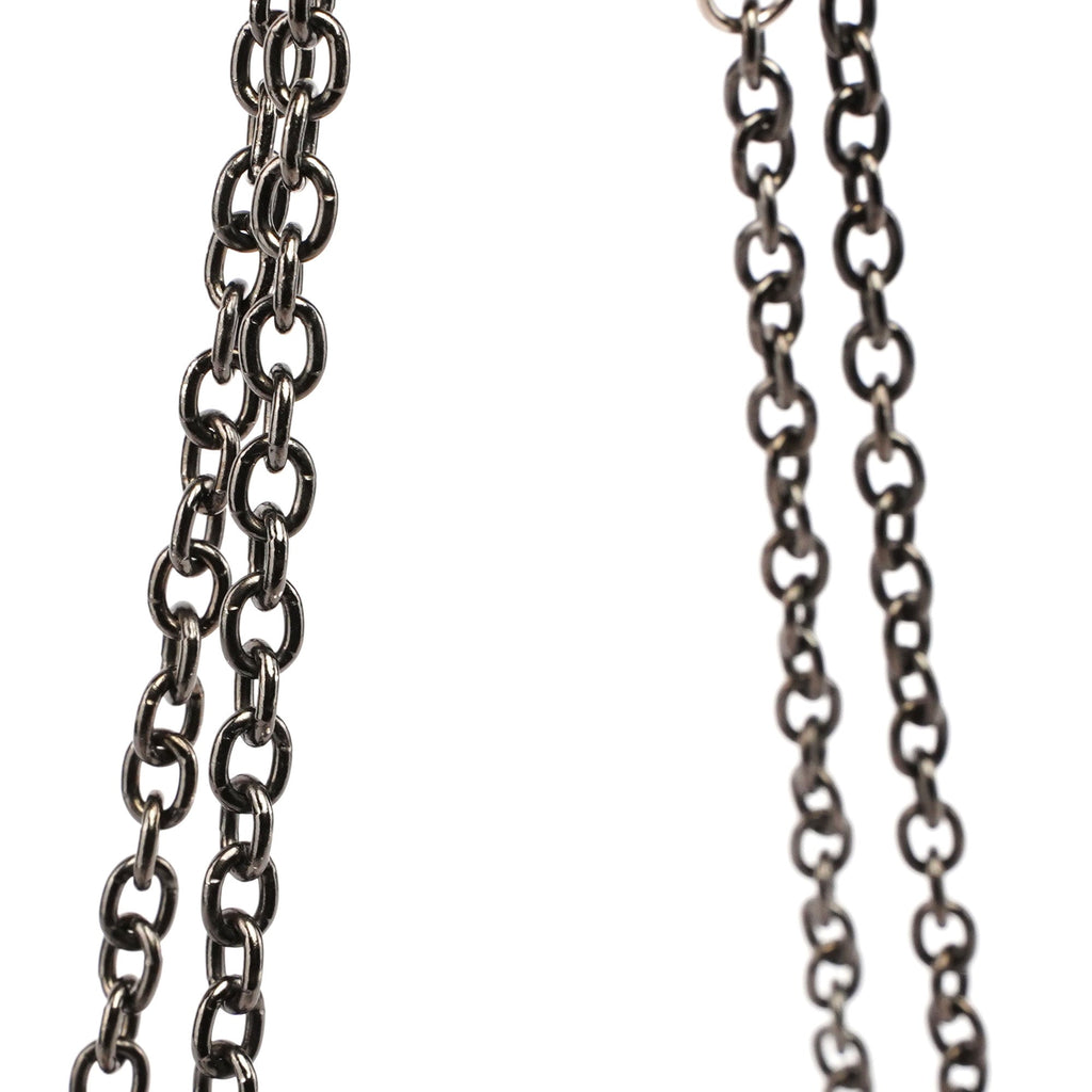 Pink Silk Sequin Chain Bag