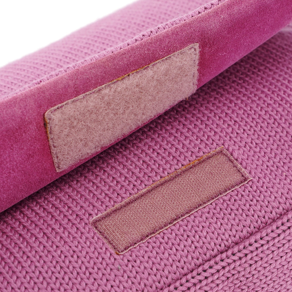 Pink Wool Hobo Shoulder Bag