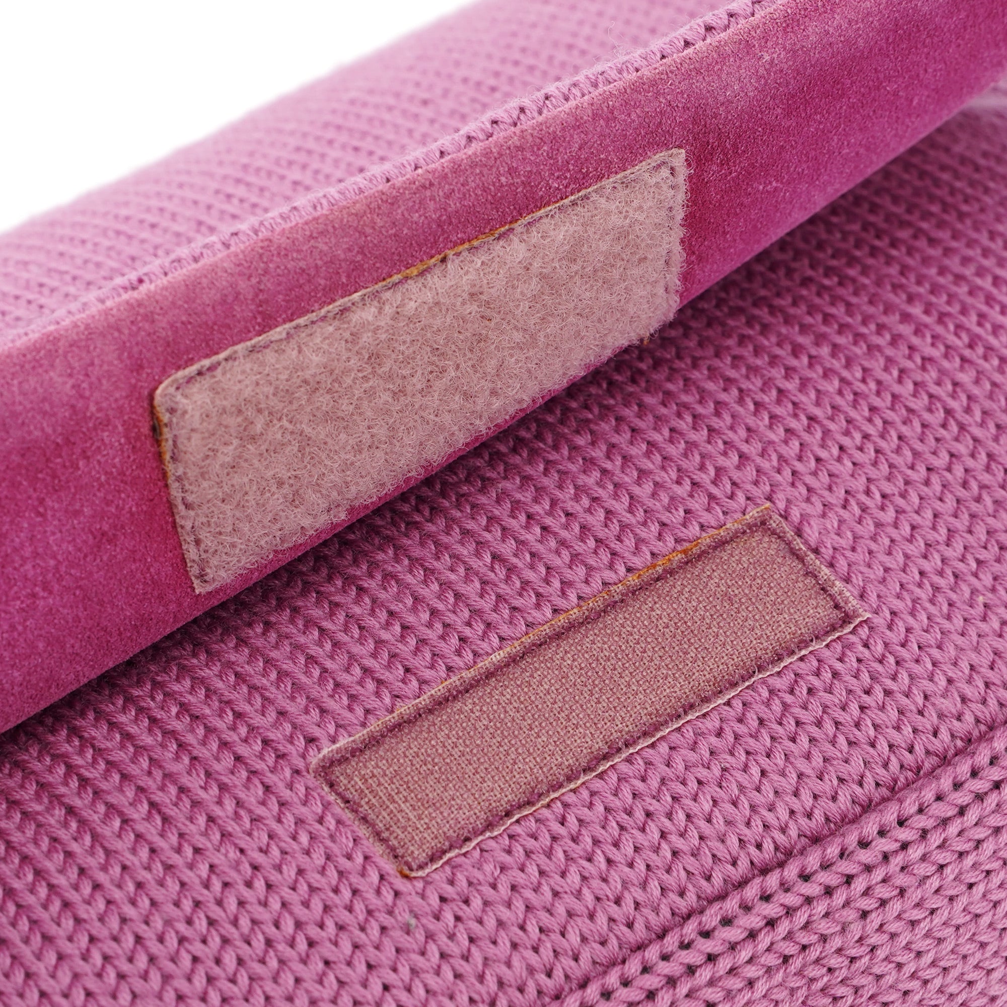 Pink Wool Hobo Shoulder Bag