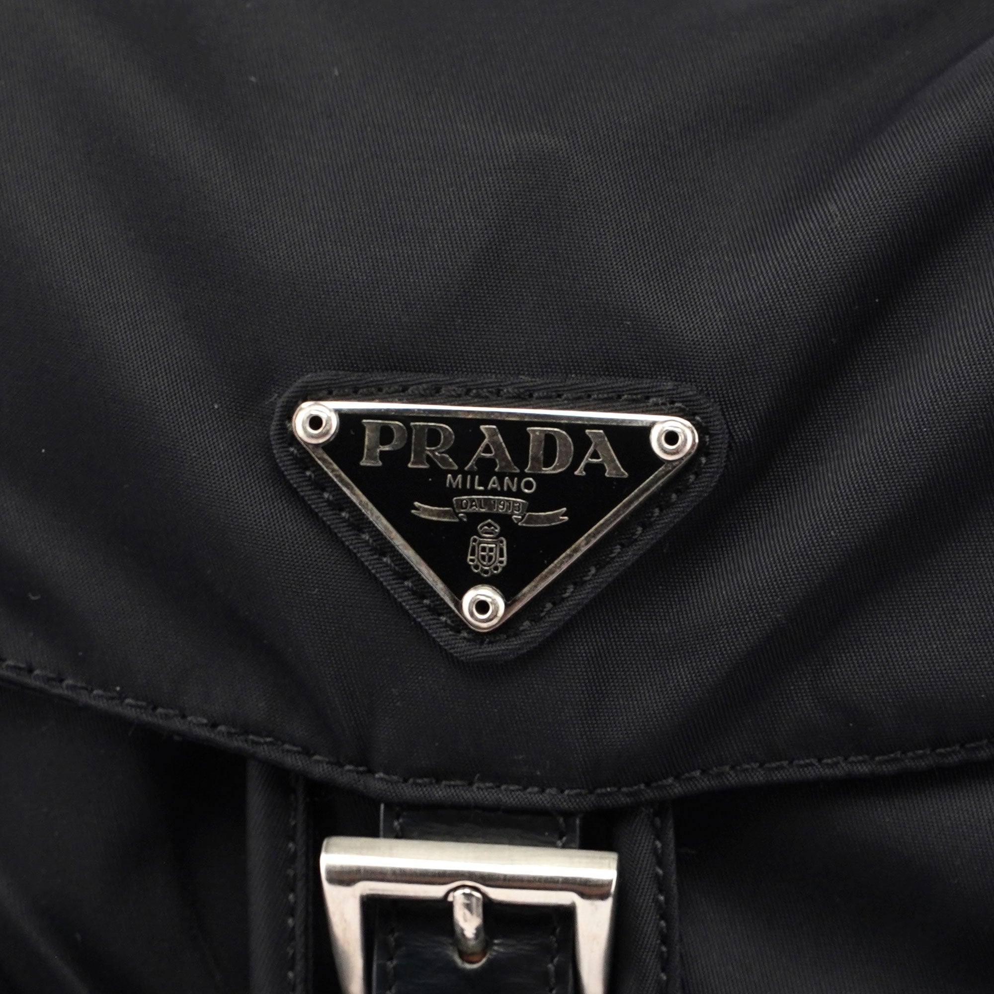 Prada B2811 Black Backpack