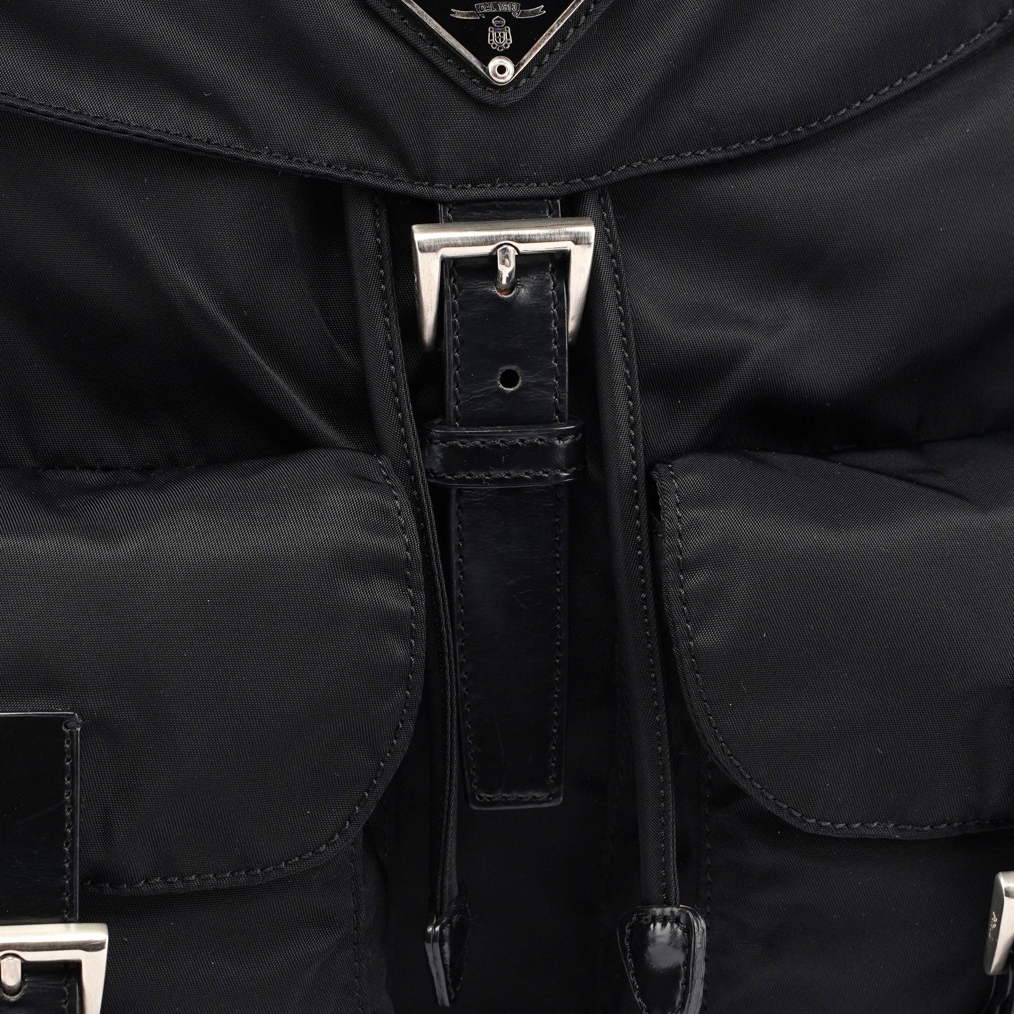 Prada B2811 Black Backpack