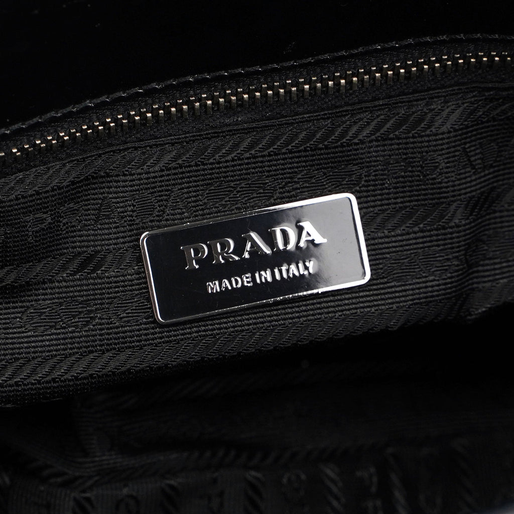 Prada Black Spazzolato Handbag
