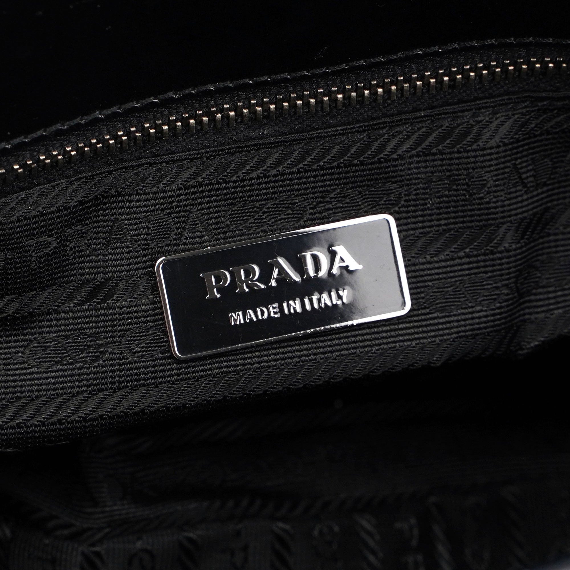 Prada Black Spazzolato Handbag