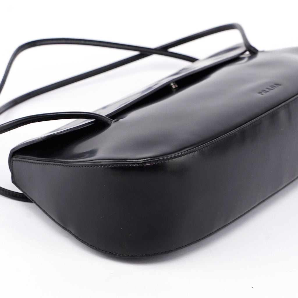 Prada Black Spazzolato Handbag