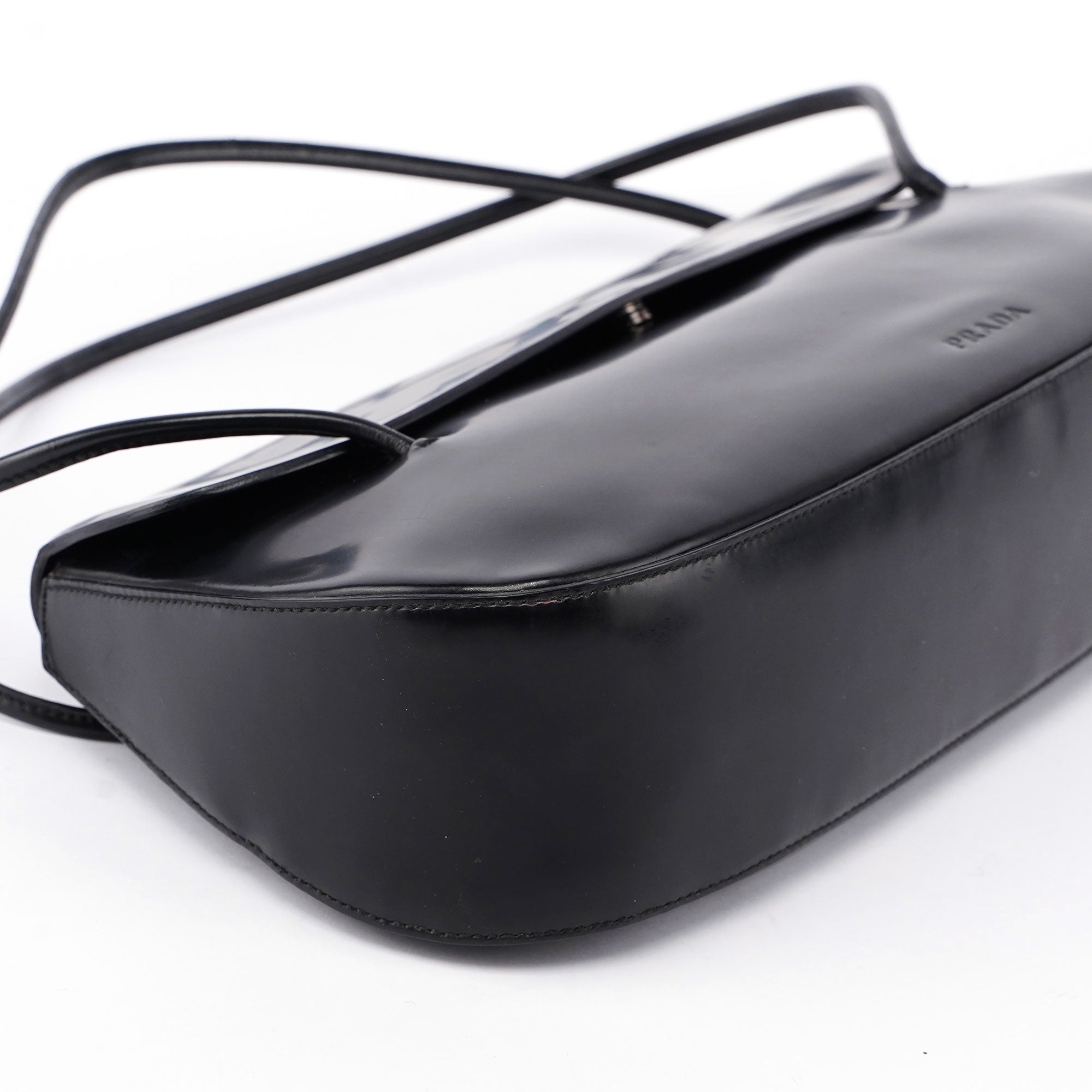 Prada Black Spazzolato Handbag