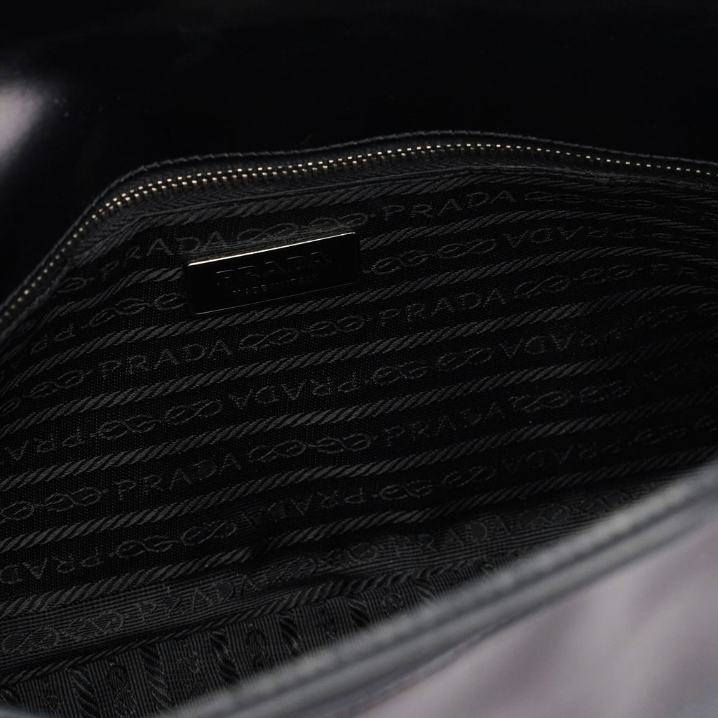 Prada Black Spazzolato Handbag