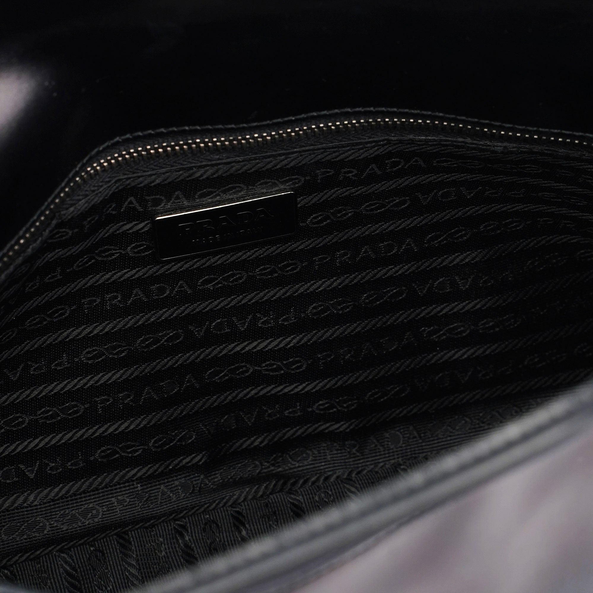 Prada Black Spazzolato Handbag