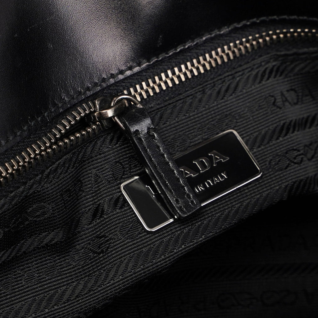 Prada Black Spazzolato Handbag