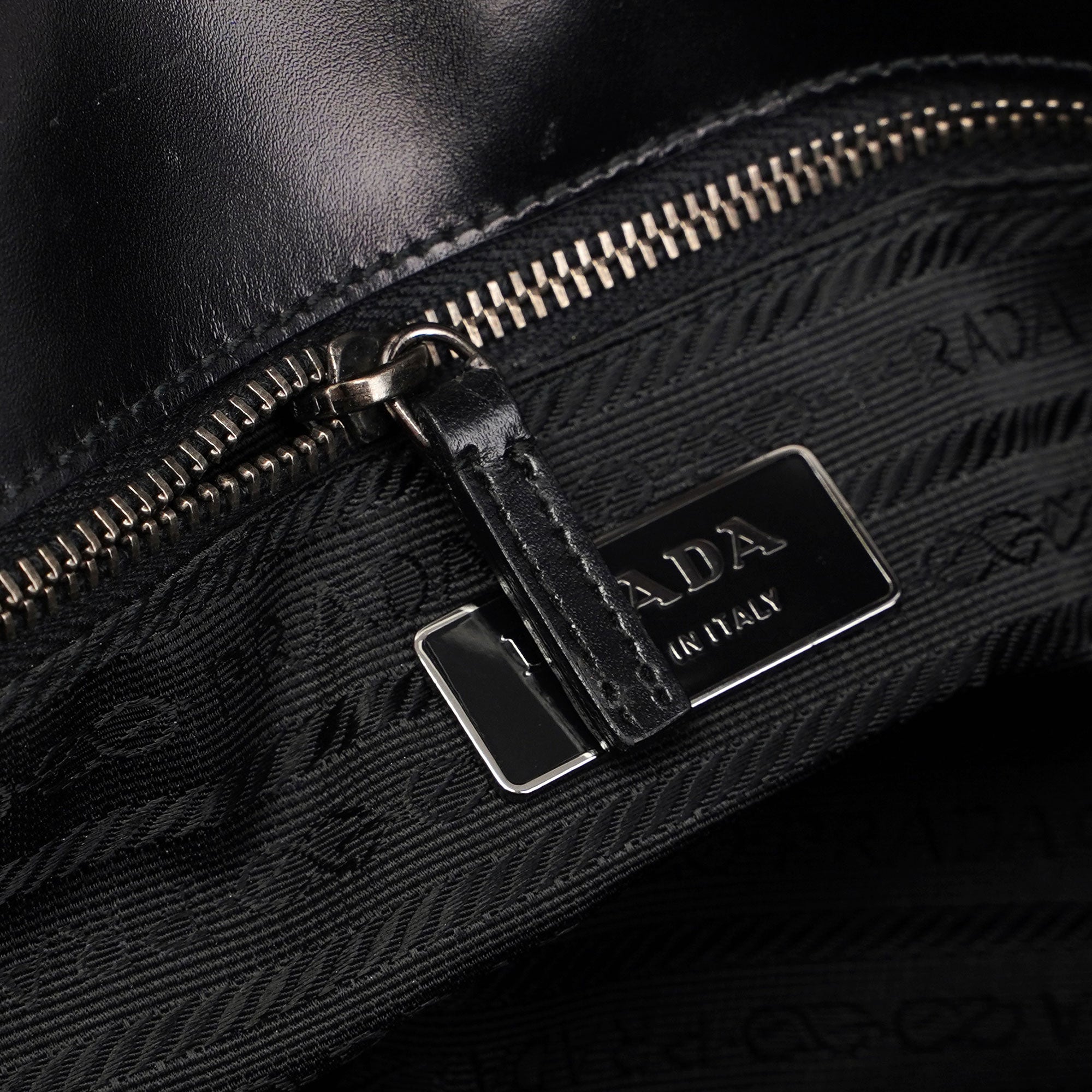 Prada Black Spazzolato Handbag