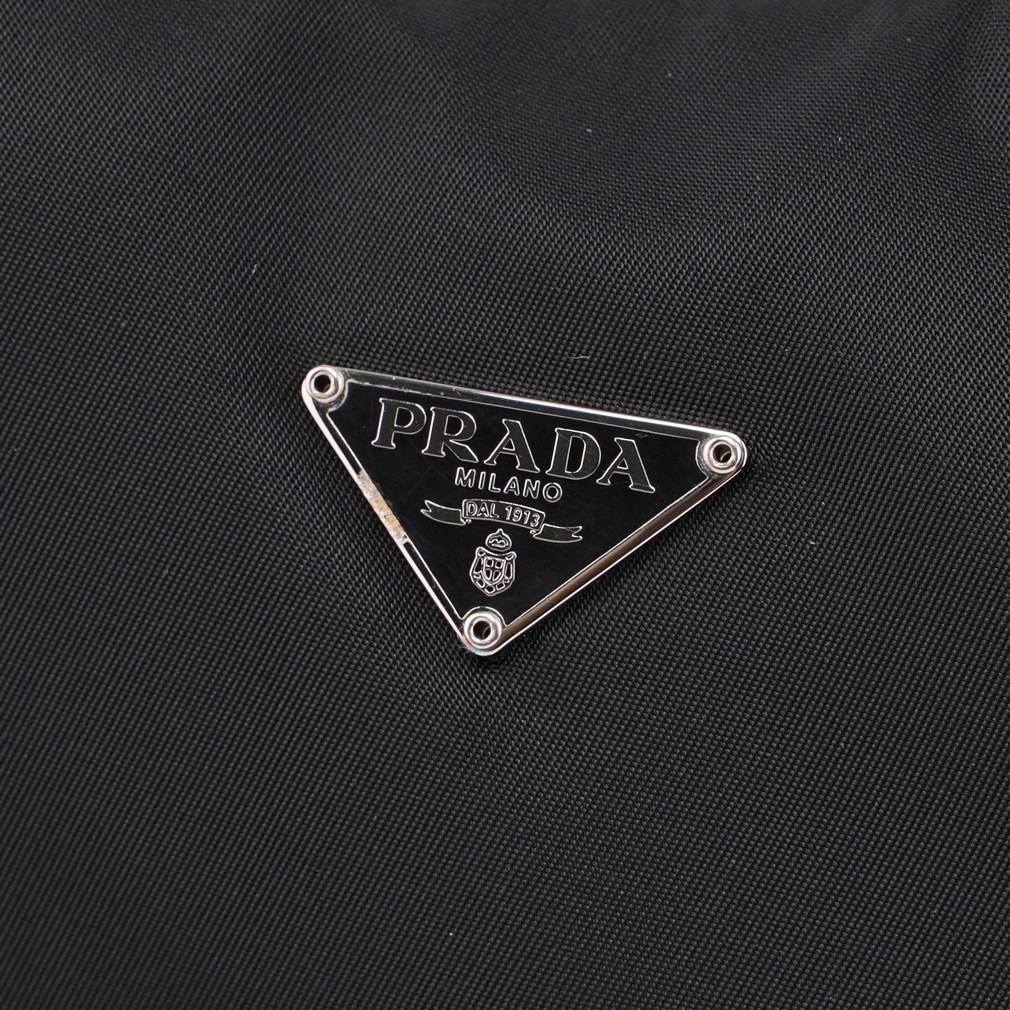 Prada Black Tessuto Mini Hobo
