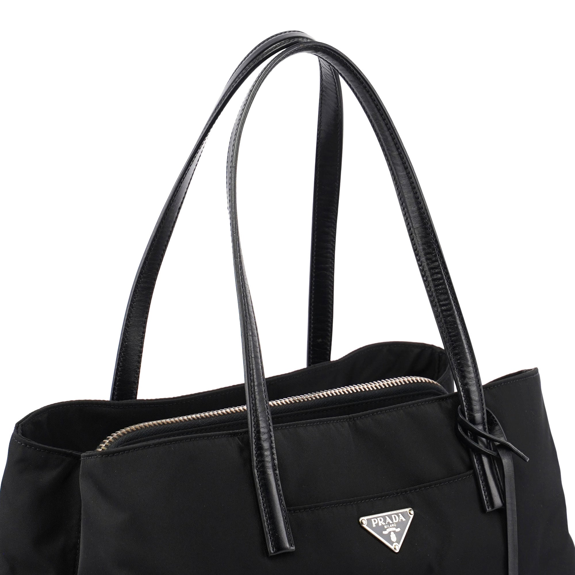 Prada Black Tessuto Tote