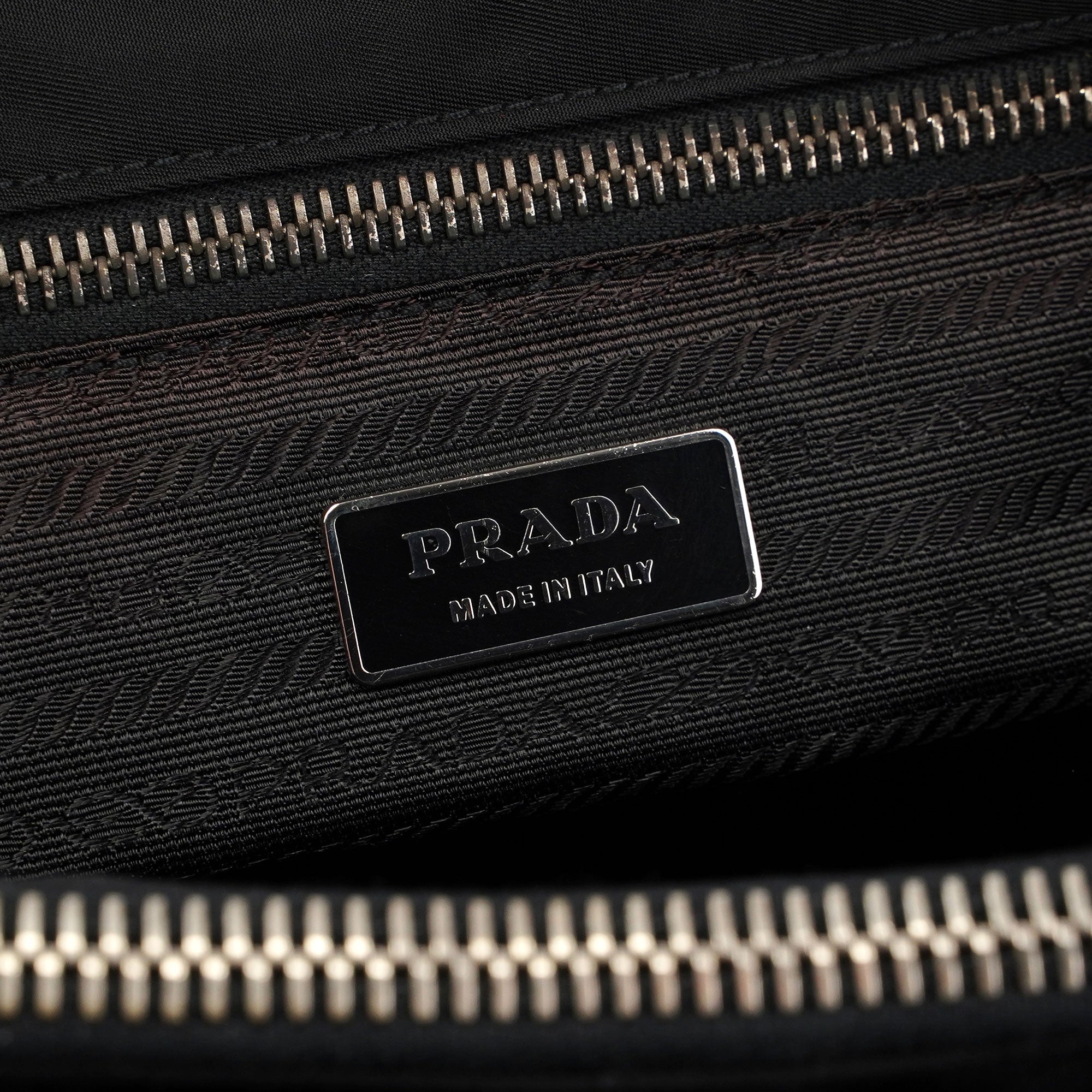 Prada Black Tessuto Tote