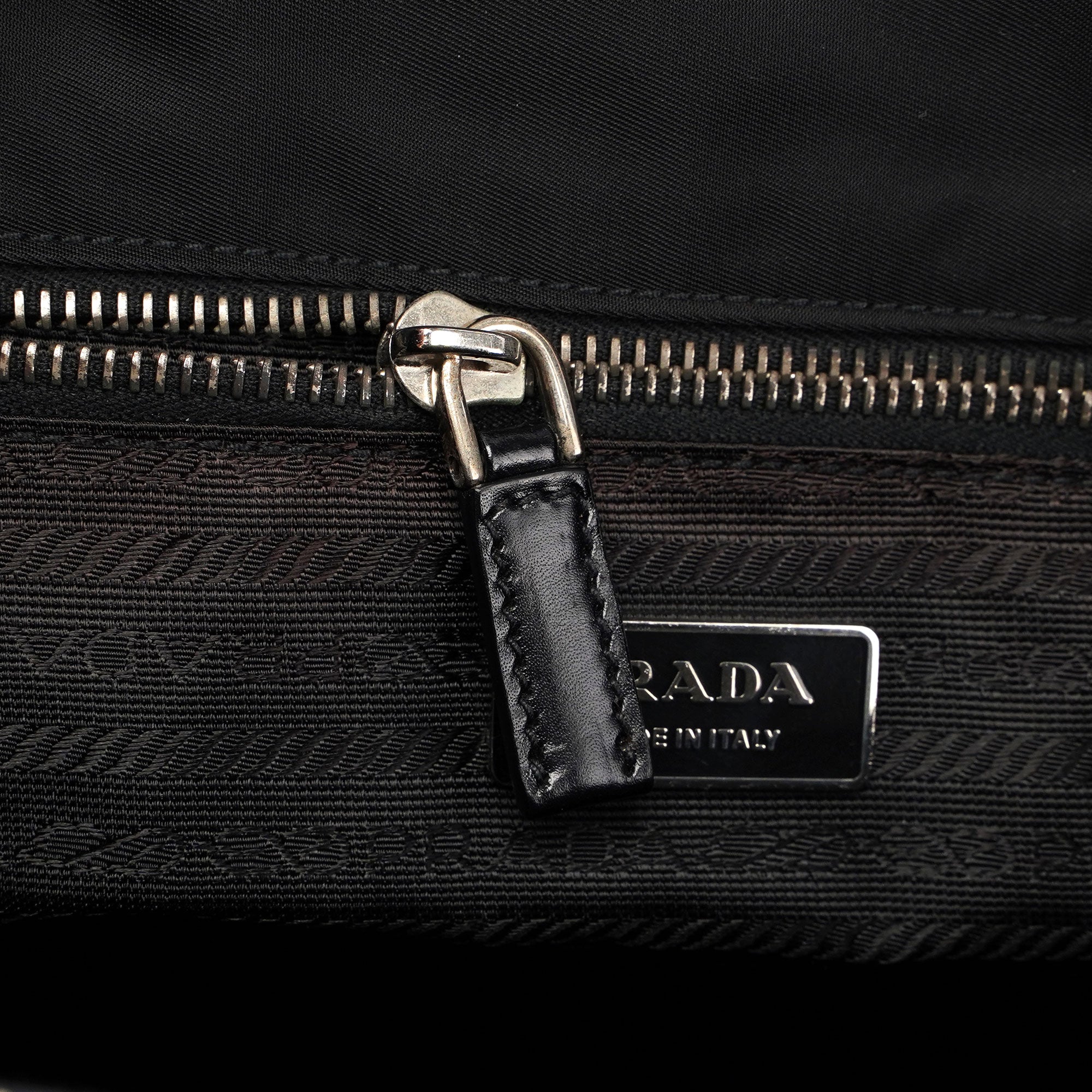 Prada Black Tessuto Tote