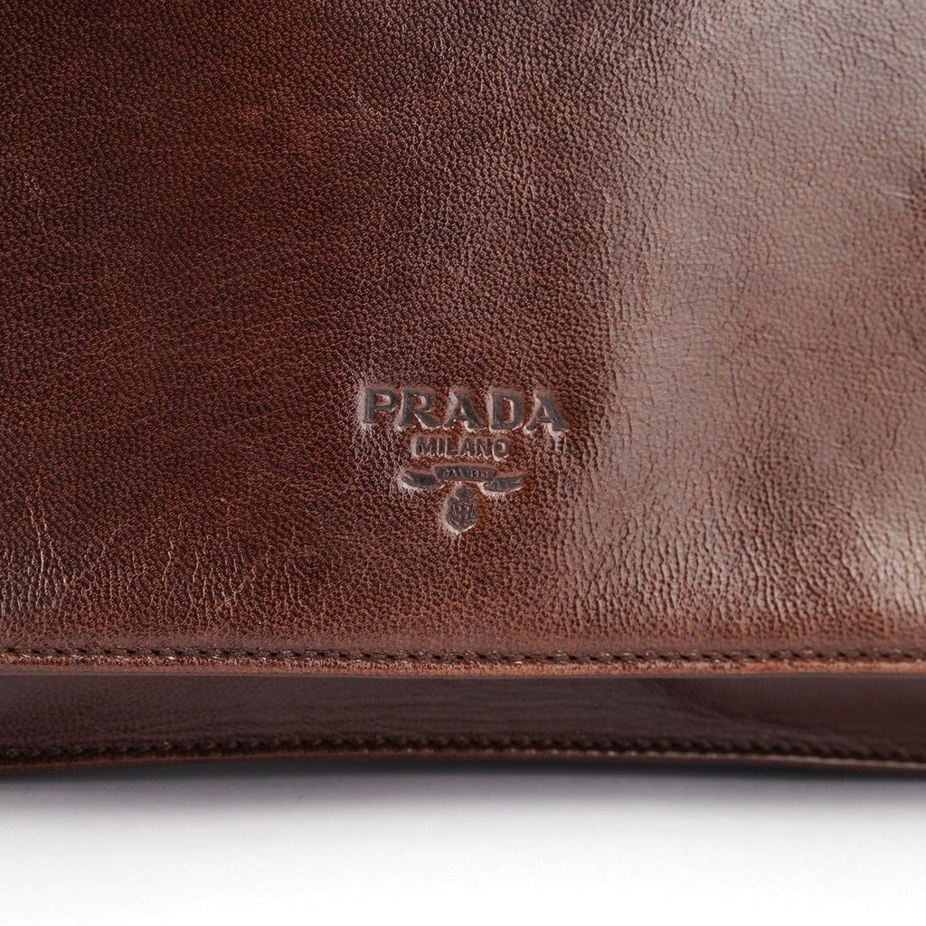 Prada Brown Leather Chain