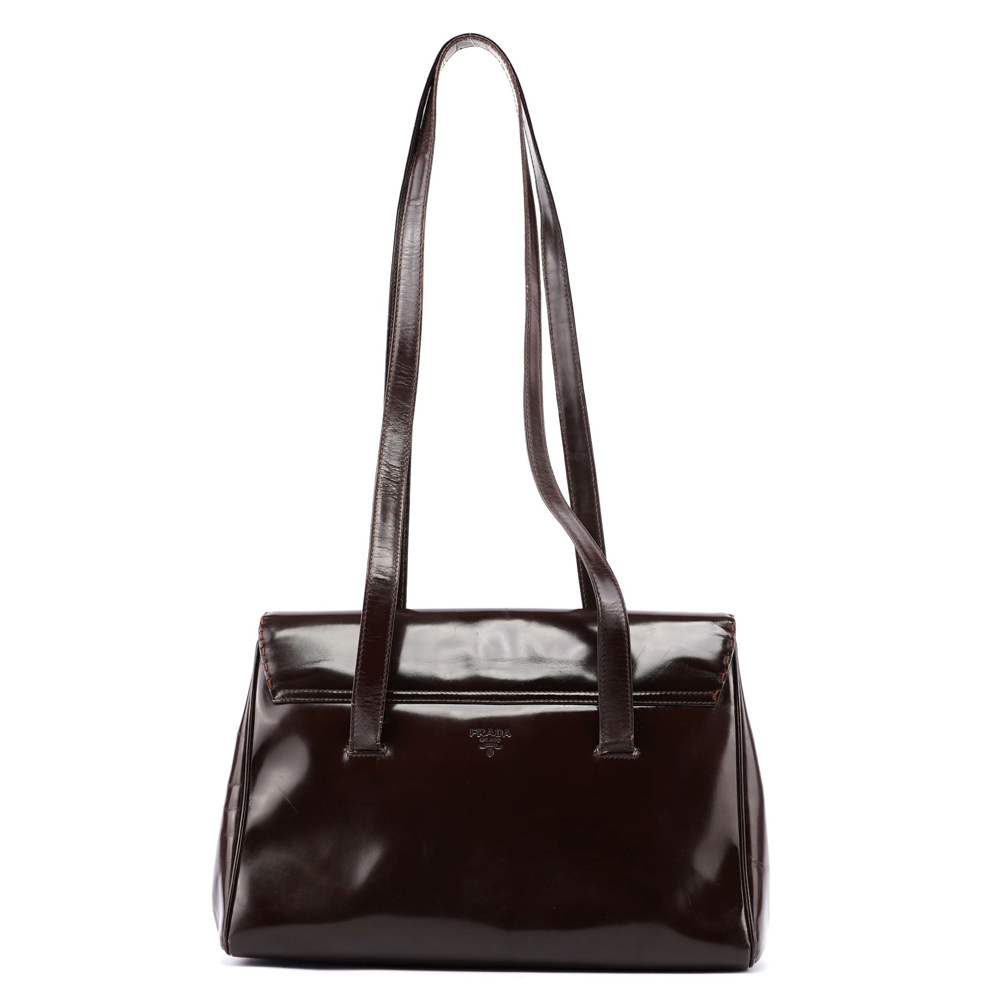 Prada Brown Spazzolato Tote