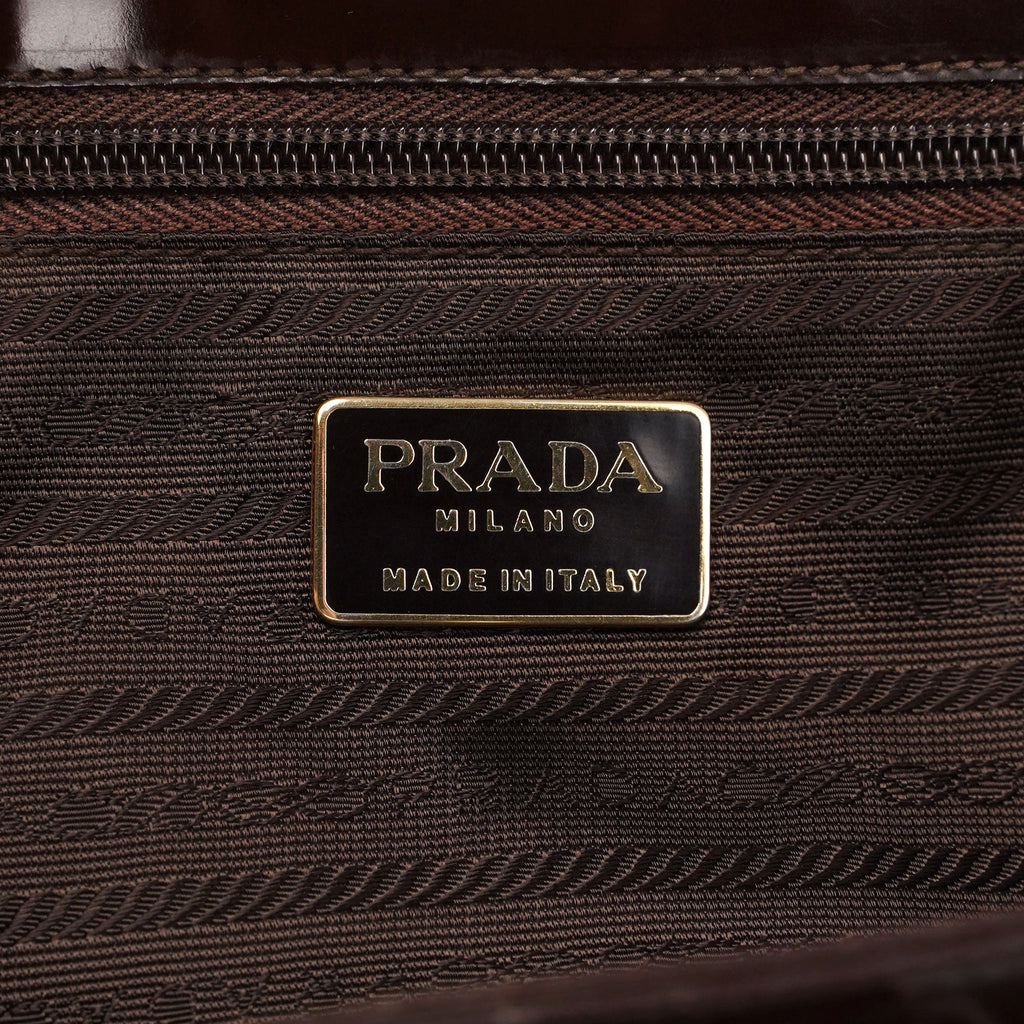 Prada Brown Spazzolato Tote