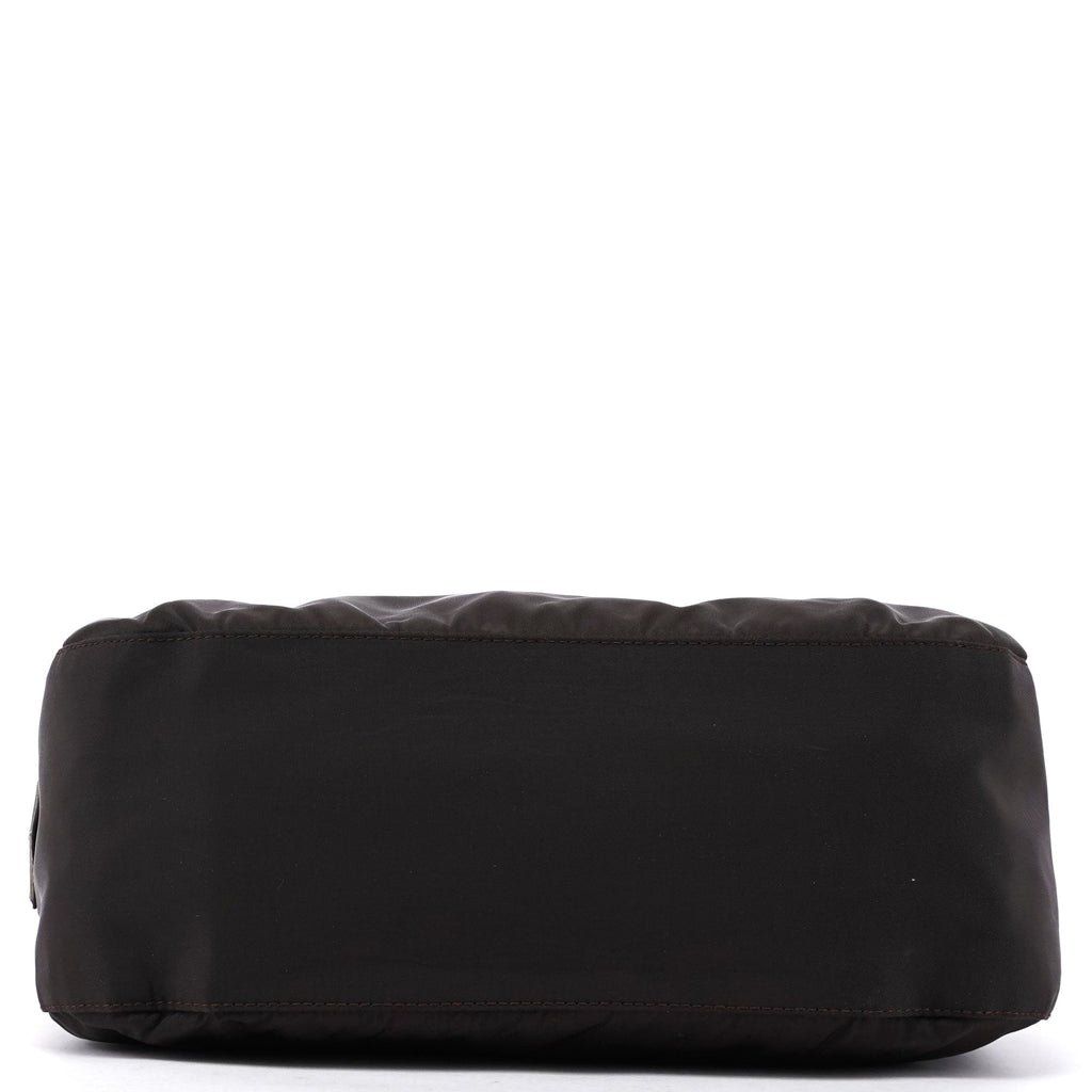 Prada Brown Tessuto Plastic Shoulder Bag