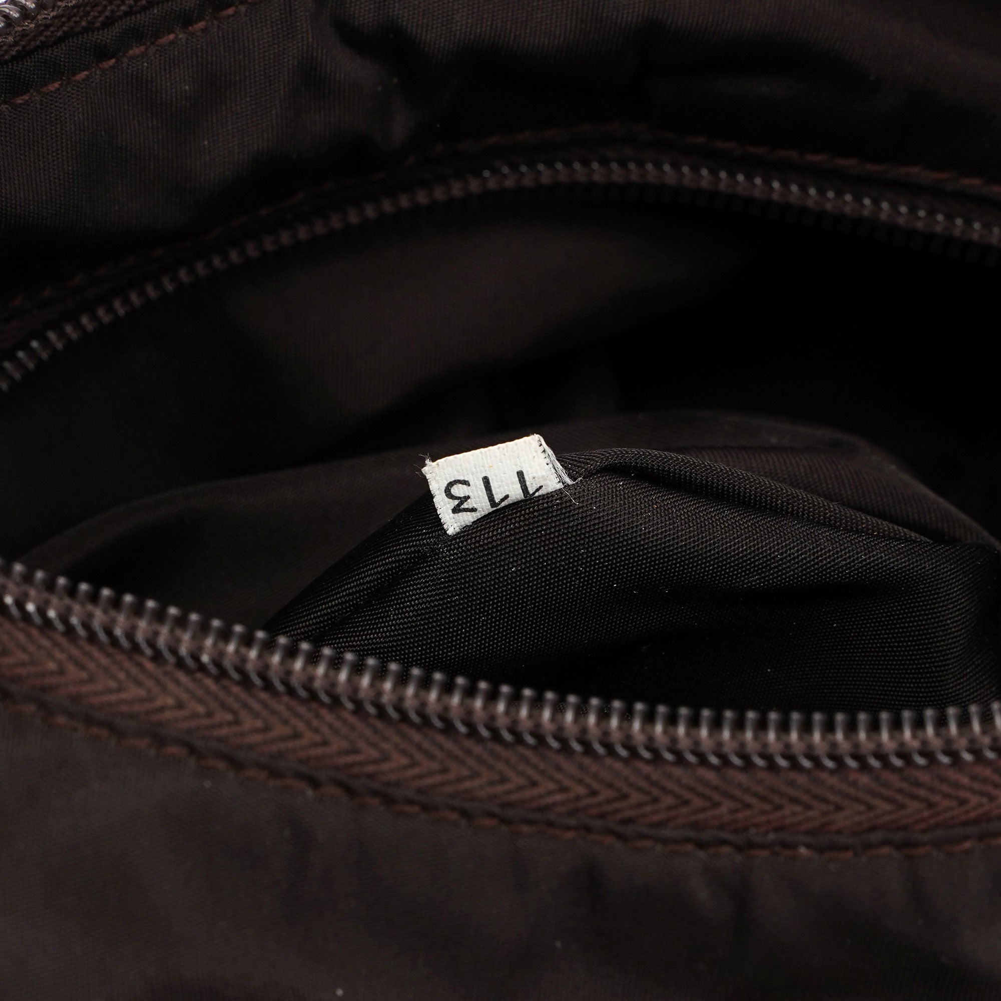 Prada Brown Tessuto Plastic Shoulder Bag