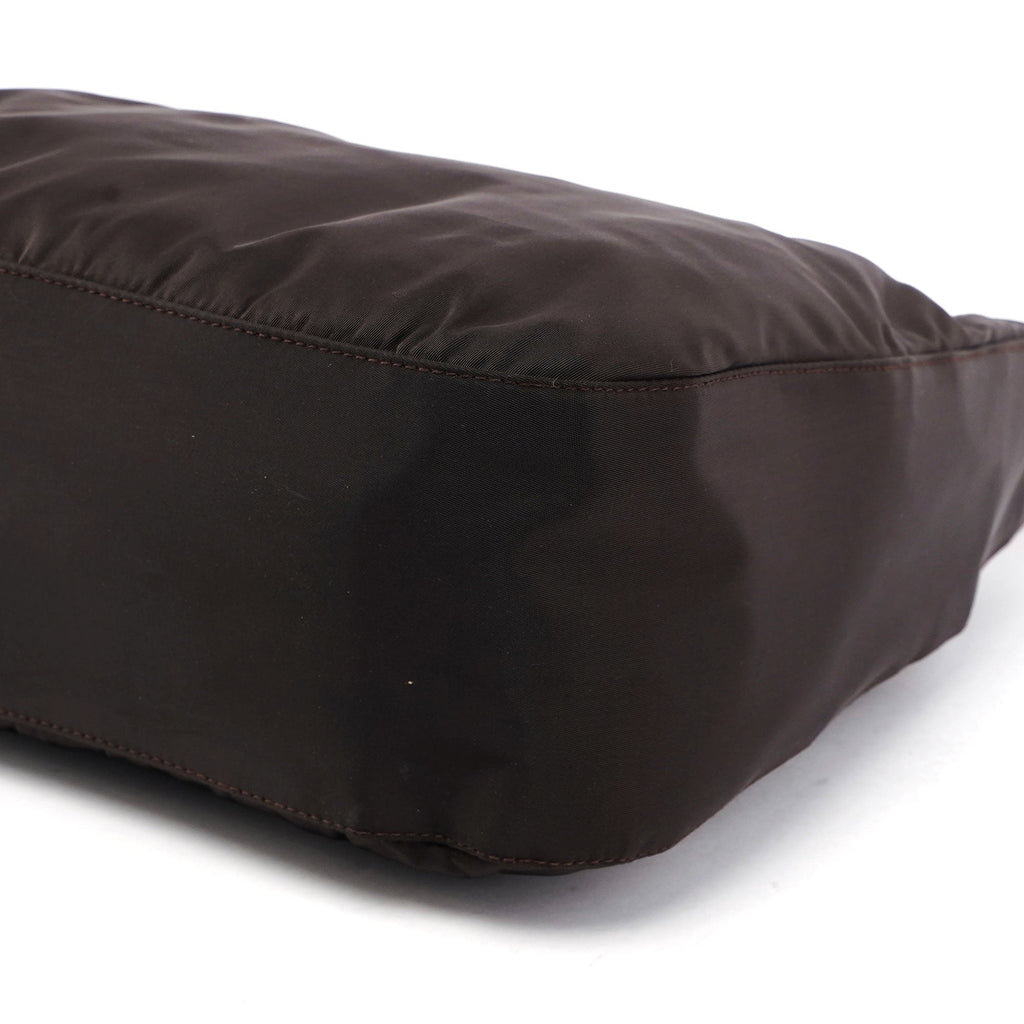 Prada Brown Tessuto Plastic Shoulder Bag
