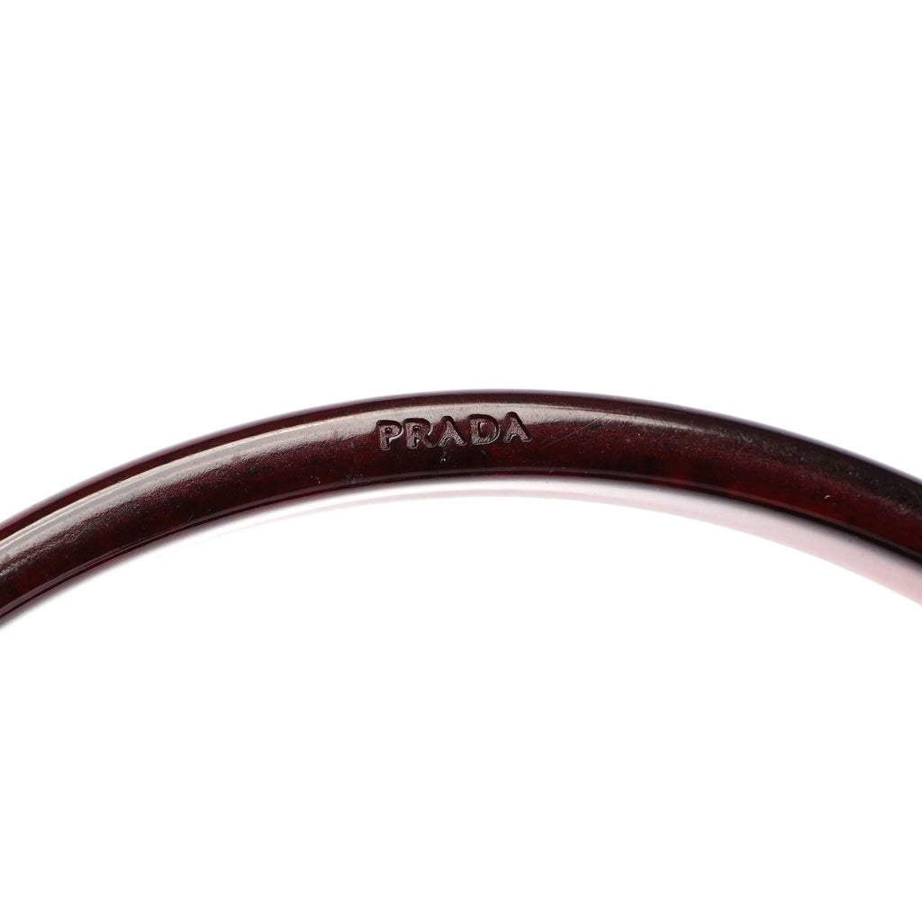 Prada Brown Tessuto Plastic Shoulder Bag