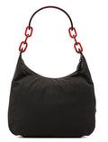 Prada Brown Tessuto Plastic Shoulder Bag