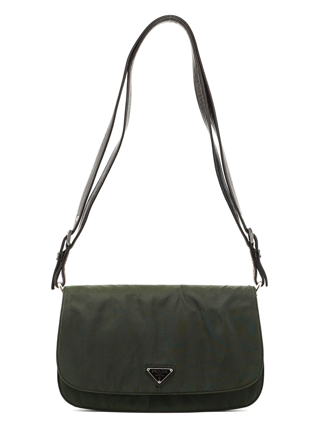 Prada Green Tessuto Shoulder Bag