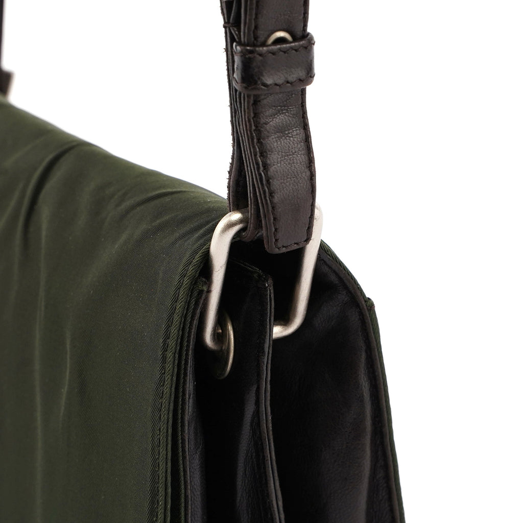 Prada Green Tessuto Shoulder Bag