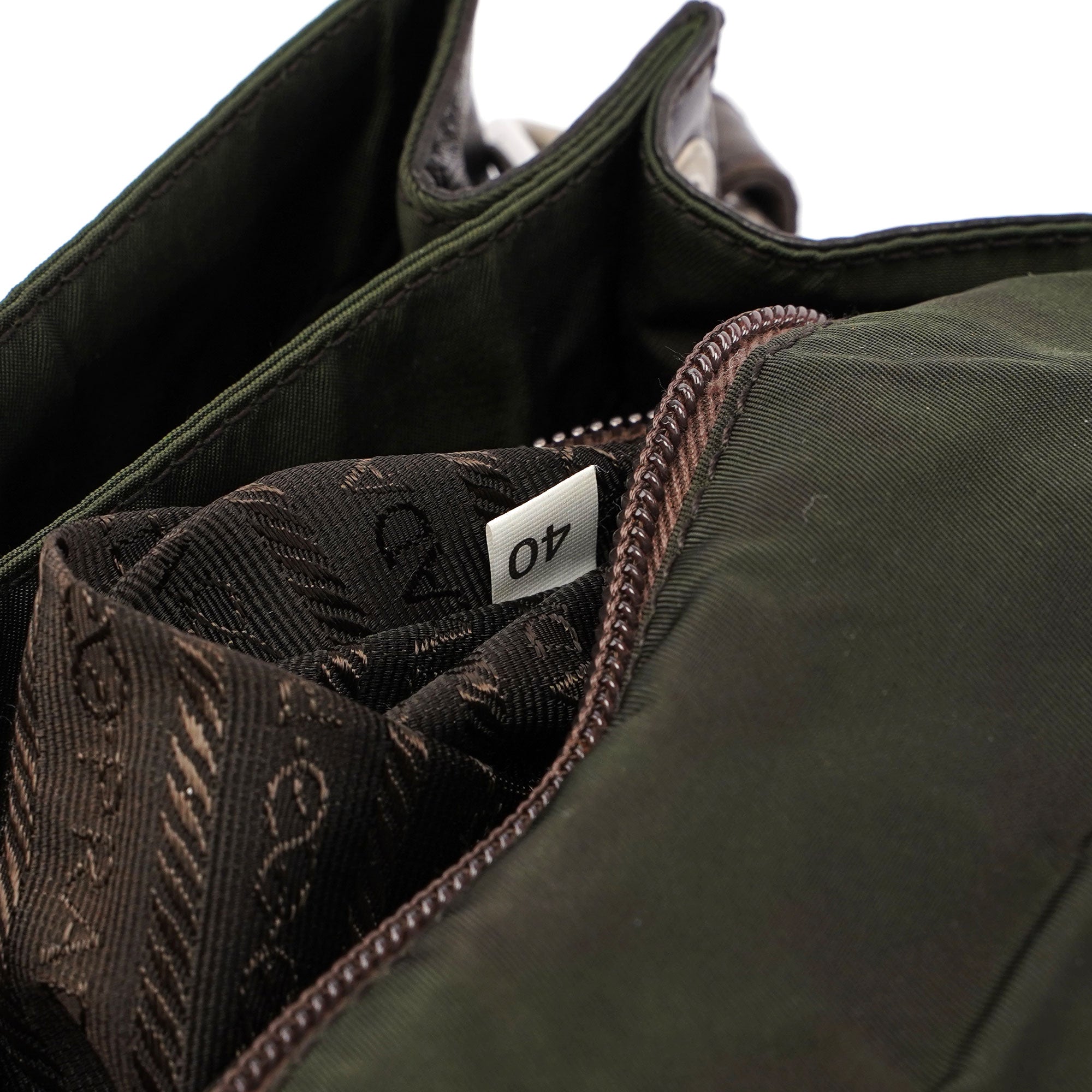Prada Green Tessuto Shoulder Bag