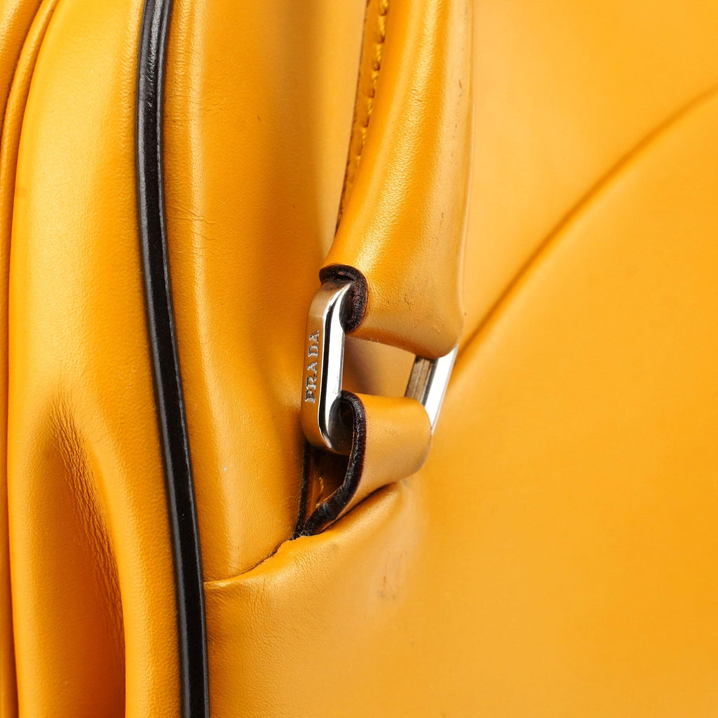 Prada Yellow Leather Handbag
