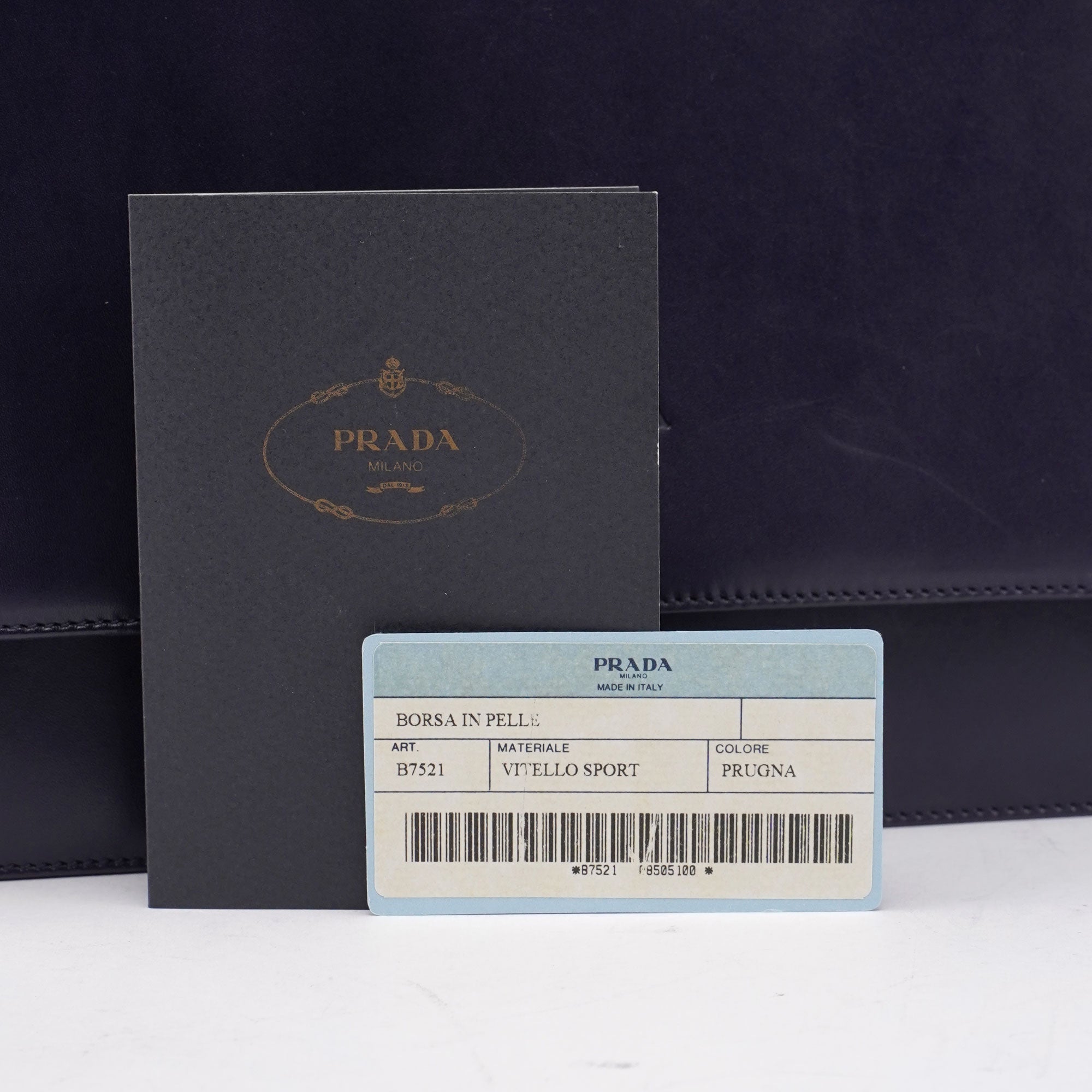 Purple Calfskin Top Handle Flap Bag