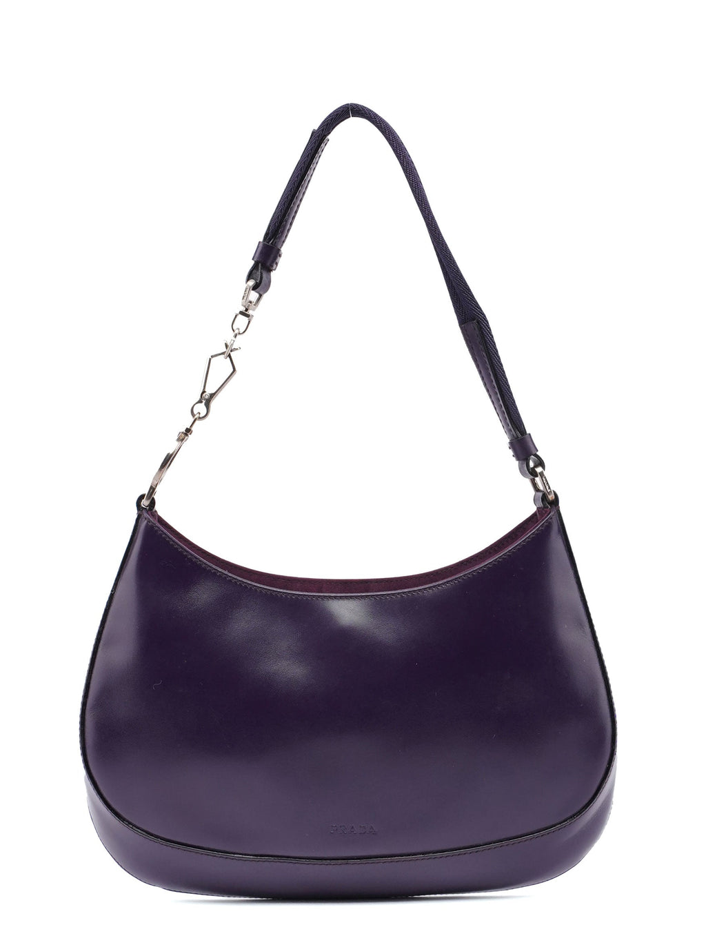 Purple Leather Cleo Bag