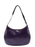 Purple Leather Cleo Bag
