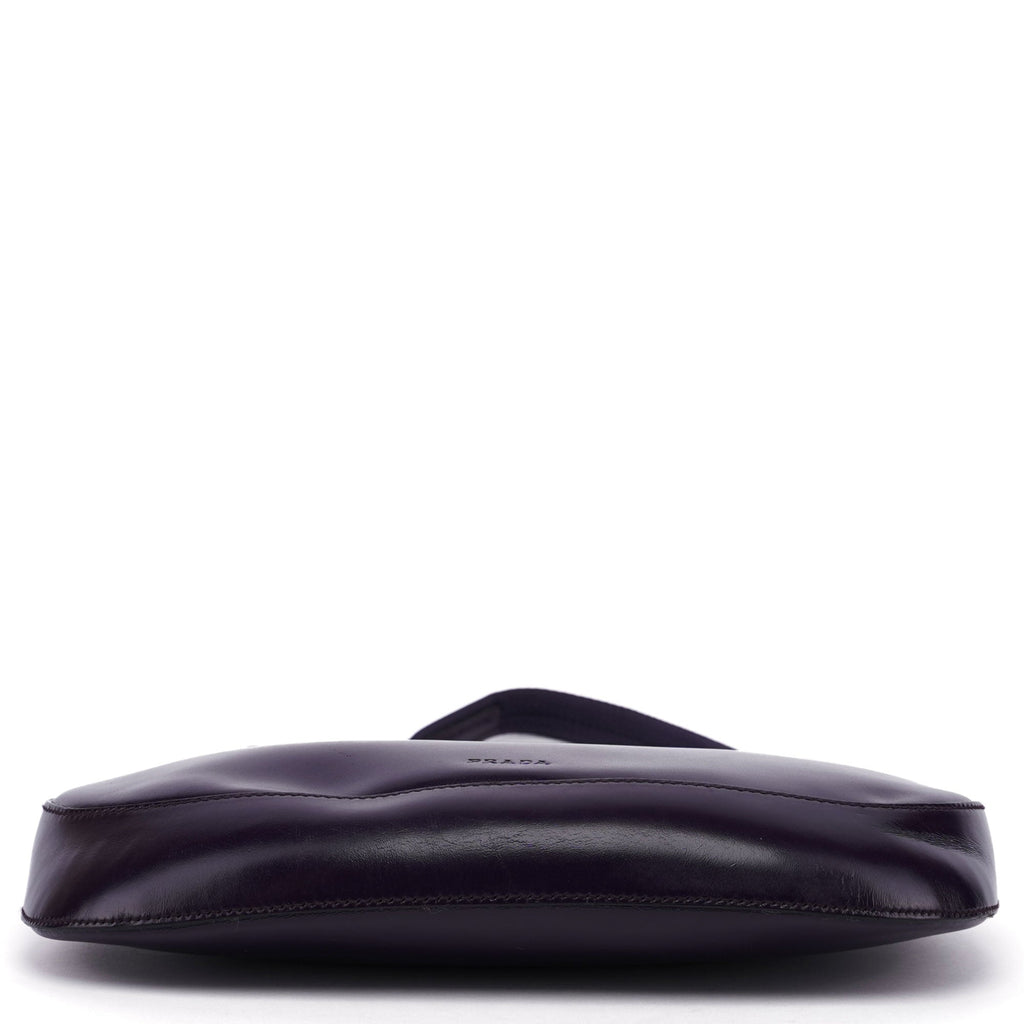 Purple Leather Cleo Bag